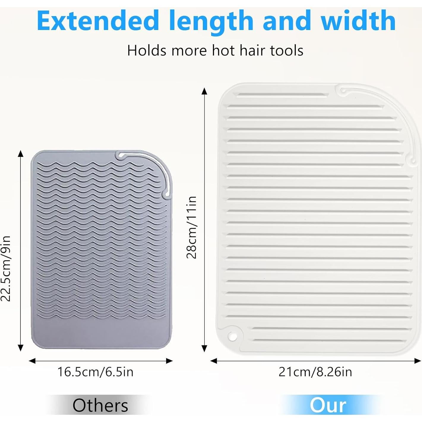 Alfombrilla de Silicona Resistente al Calor Quccefods 27.94x20.96cm