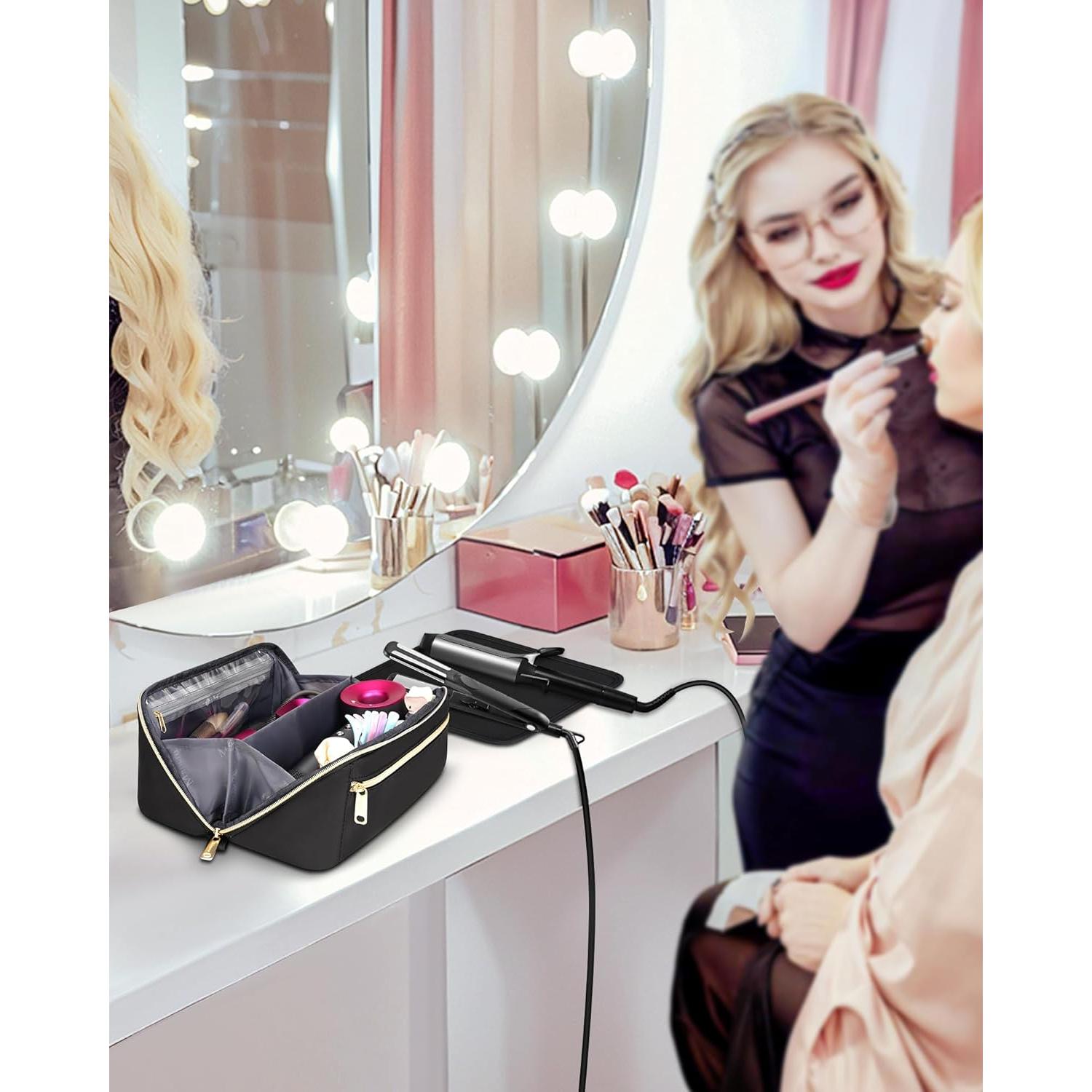 Bolsa de Viaje KisGo para Herramientas de Cabello con Alfombrilla