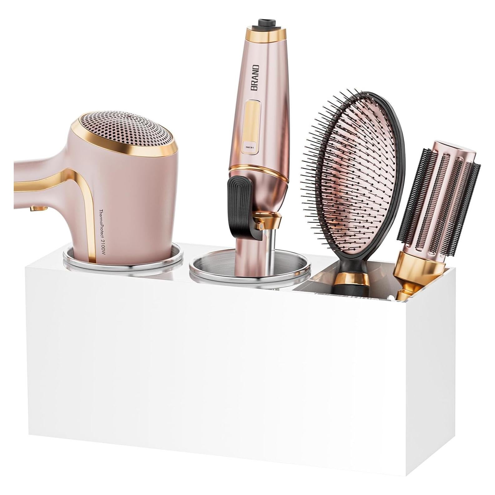 Organizador de Herramientas para el Cabello YUNEASELF - Acrílico Blanco