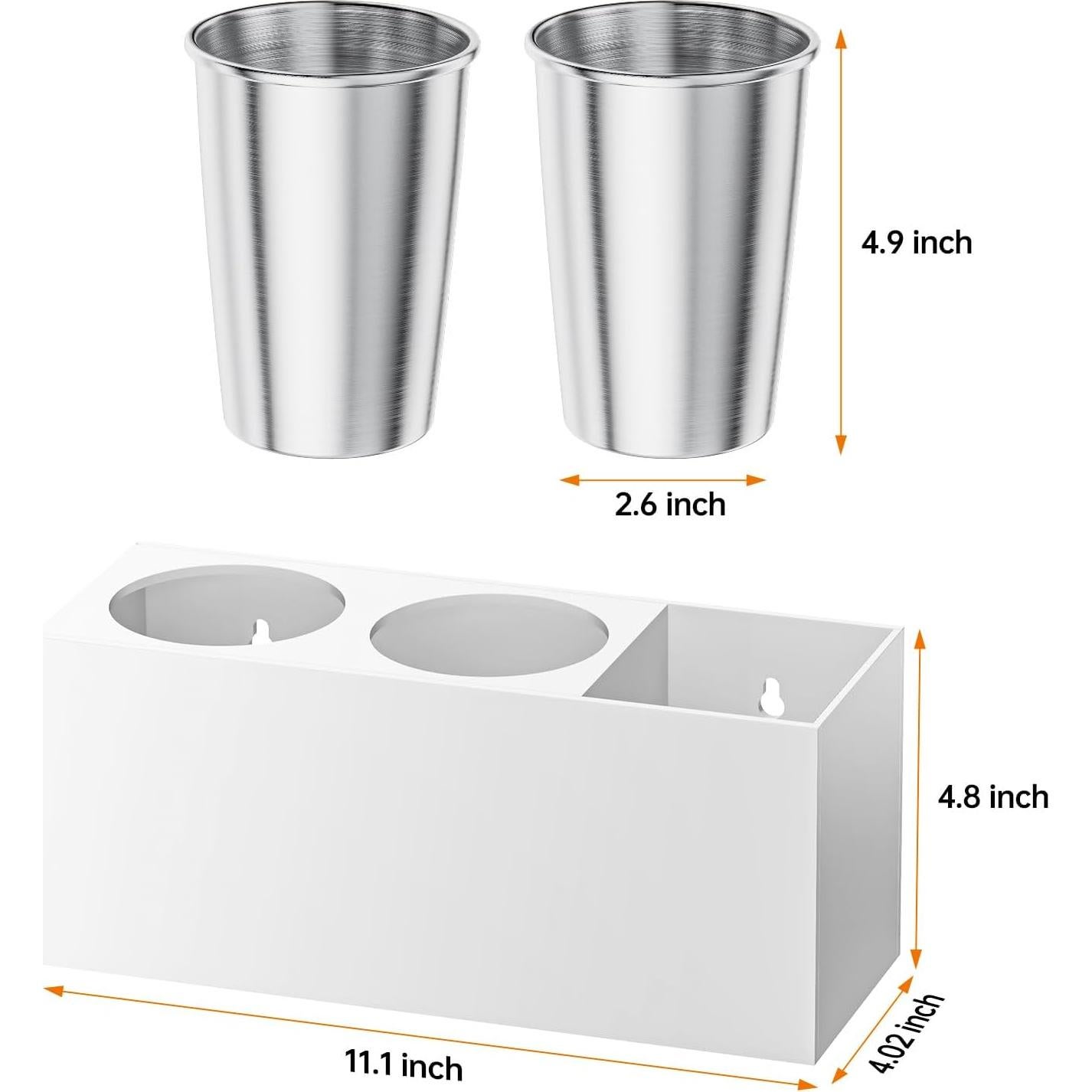 Organizador de Herramientas para el Cabello YUNEASELF - Acrílico Blanco