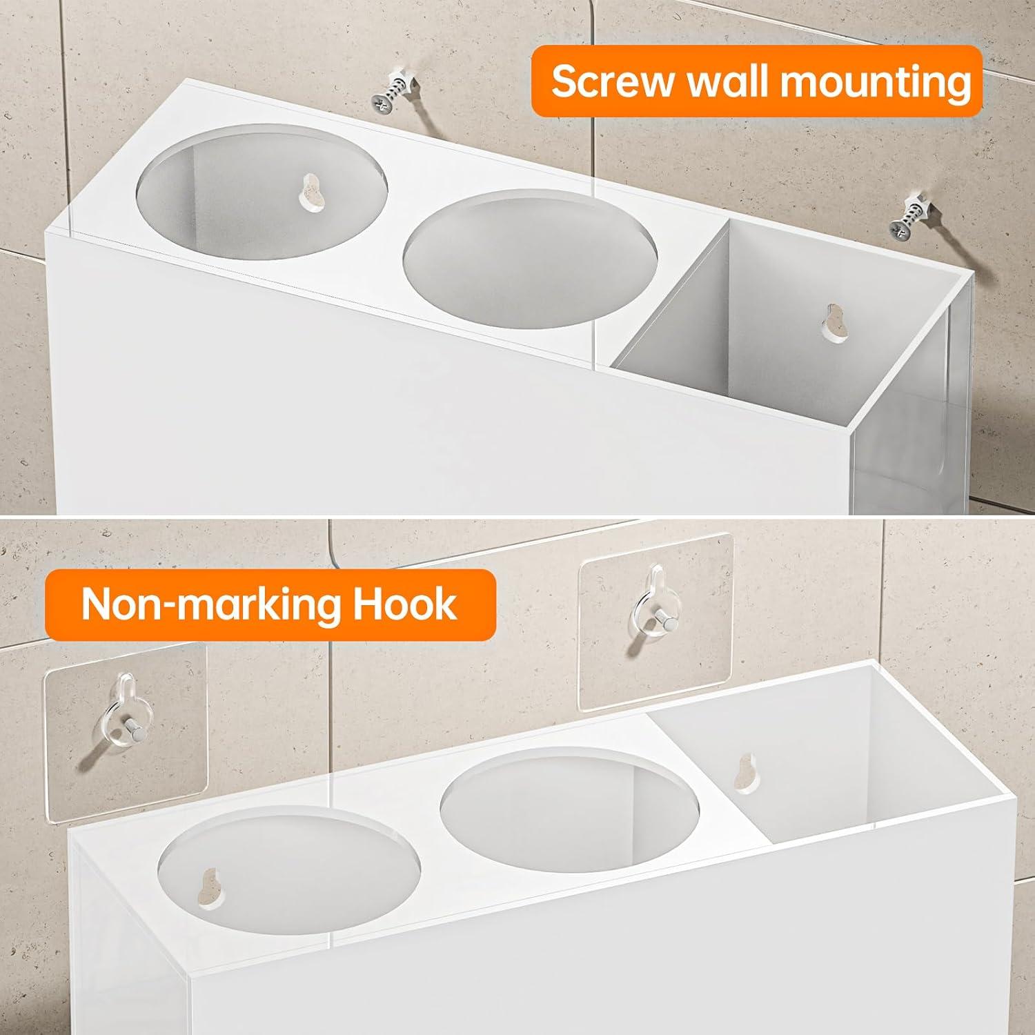 Organizador de Herramientas para el Cabello YUNEASELF - Acrílico Blanco