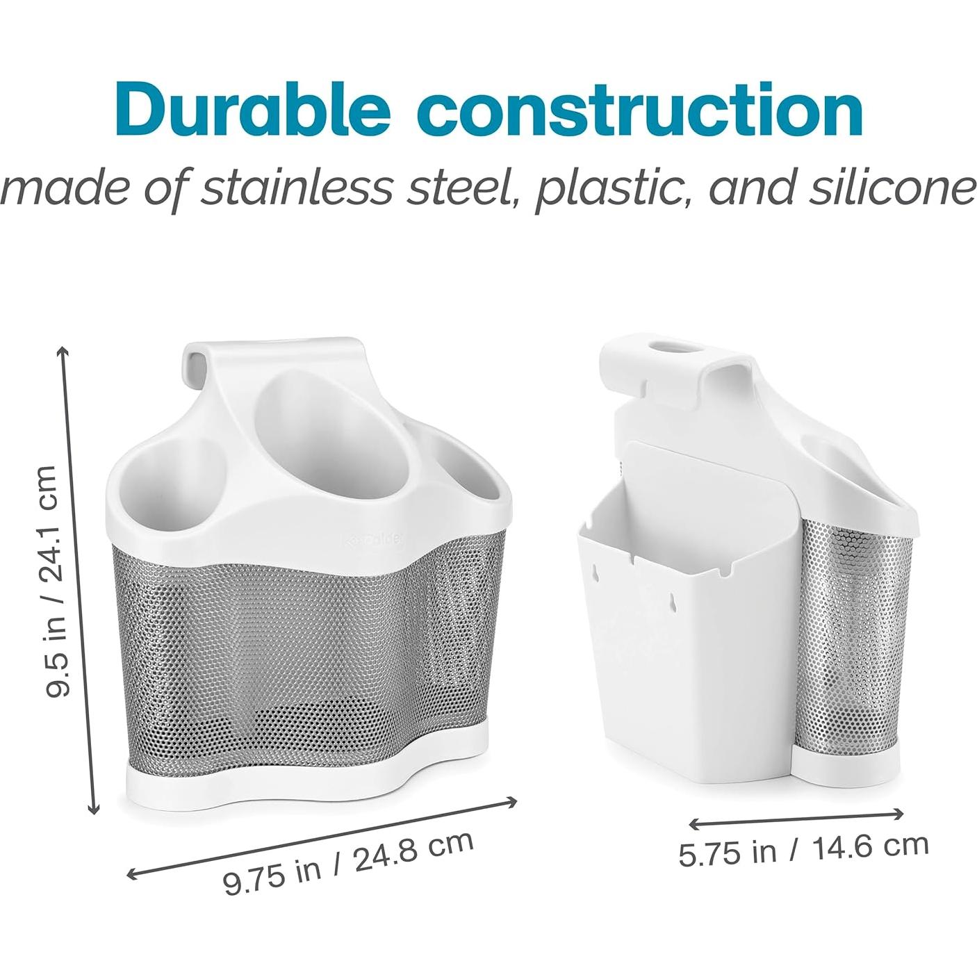 Organizador de Herramientas para Cabello Polder Blanco y Plata