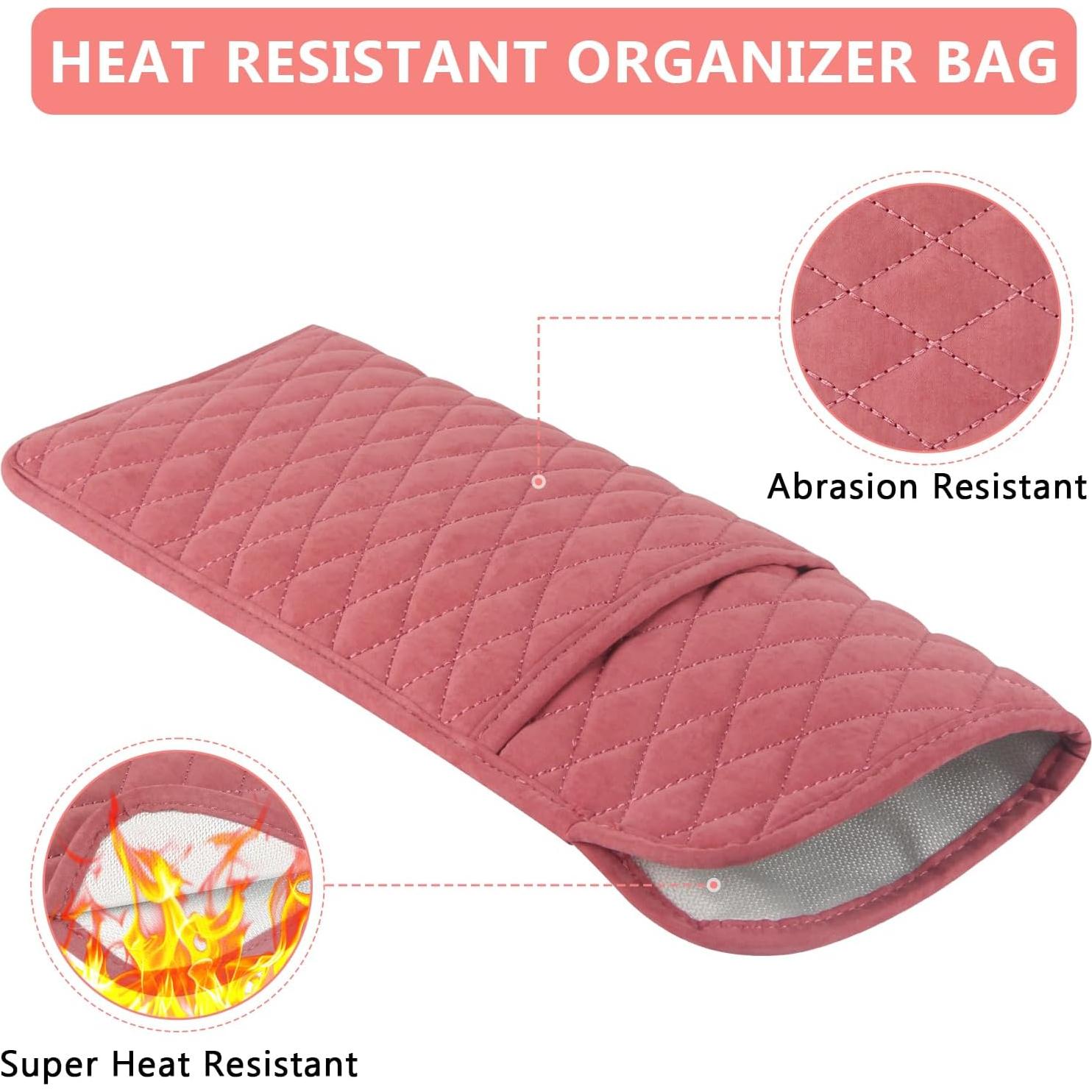 Bolsa Organizadora de Herramientas de Cabello WRORUNER Rosa 35.1x14cm