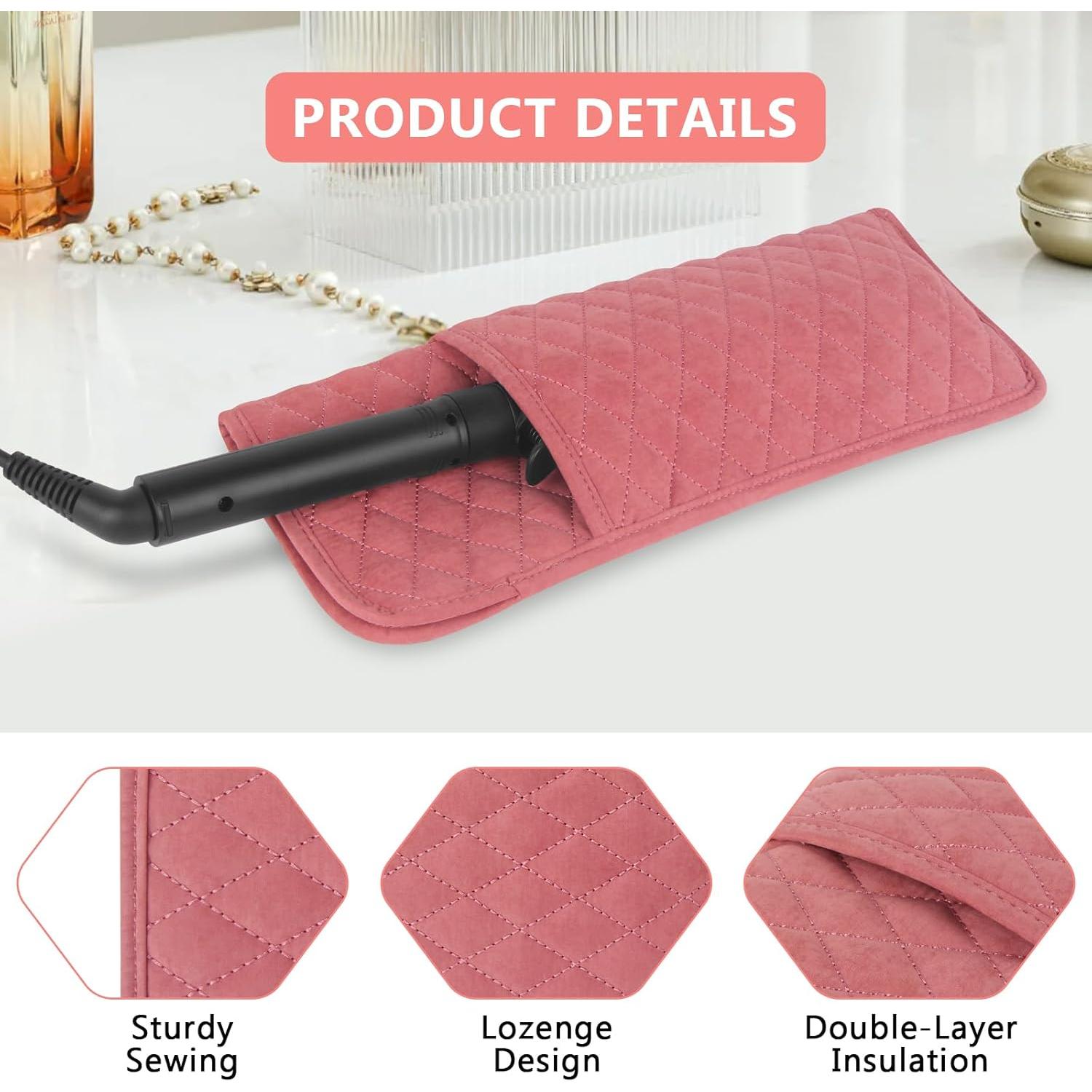 Bolsa Organizadora de Herramientas de Cabello WRORUNER Rosa 35.1x14cm