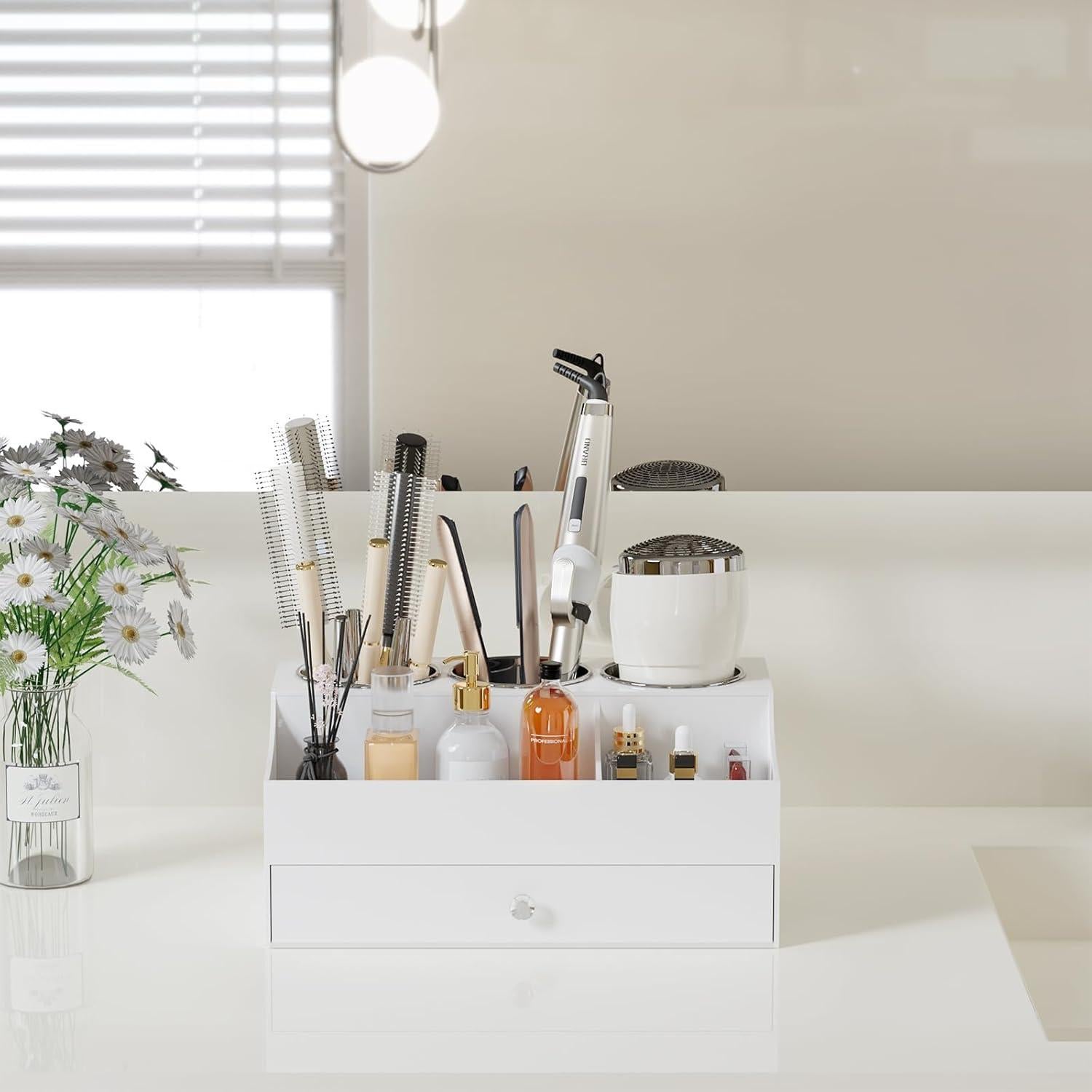 Organizador de Herramientas para el Cabello Messmenos Blanco