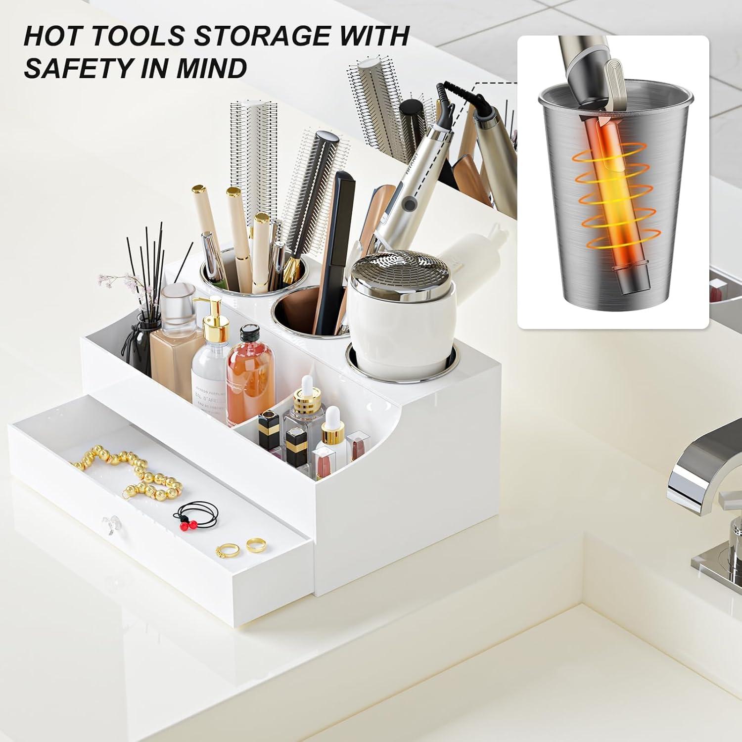 Organizador de Herramientas para el Cabello Messmenos Blanco