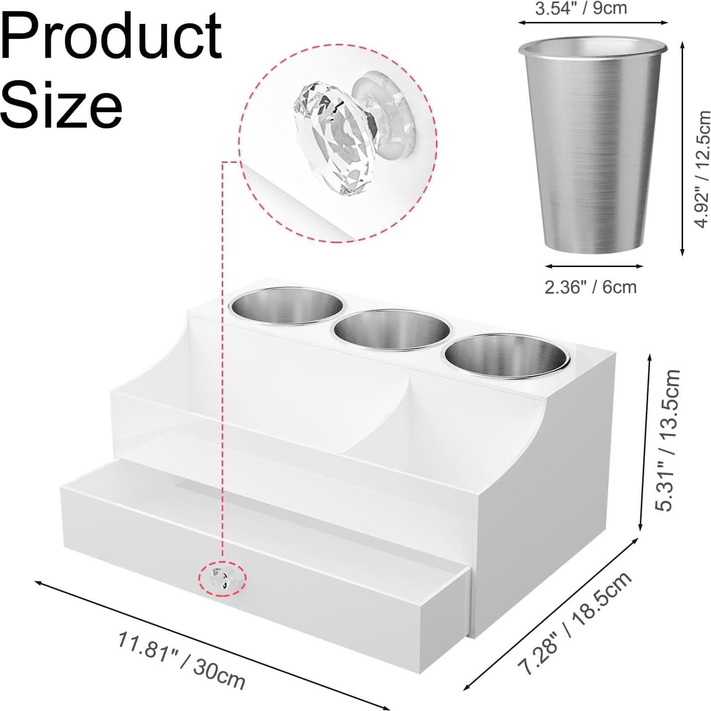 Organizador de Herramientas para el Cabello Messmenos Blanco