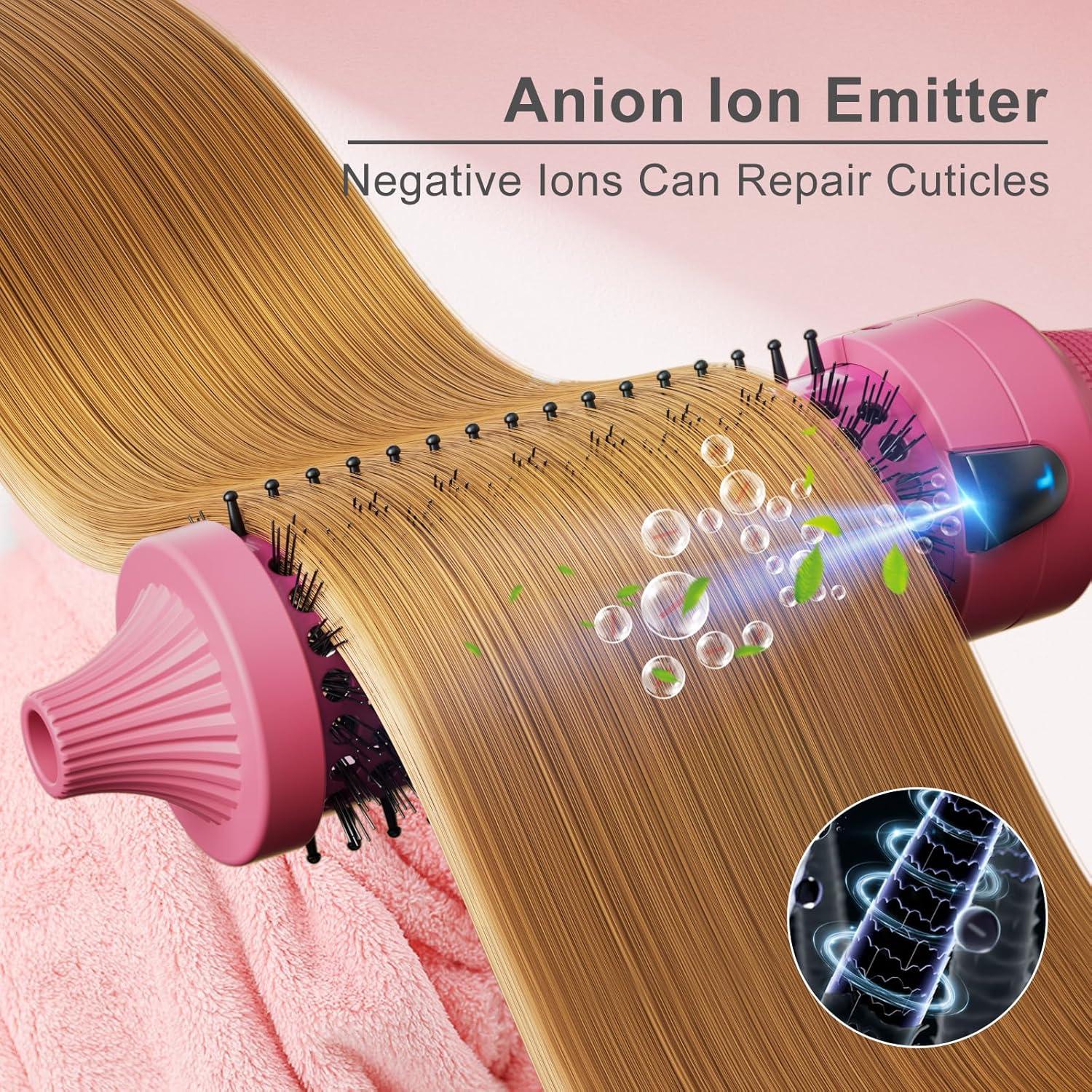 Cepillo Térmico K&K 1.5" (3.81 cm) Iónico Rosa Cerámica