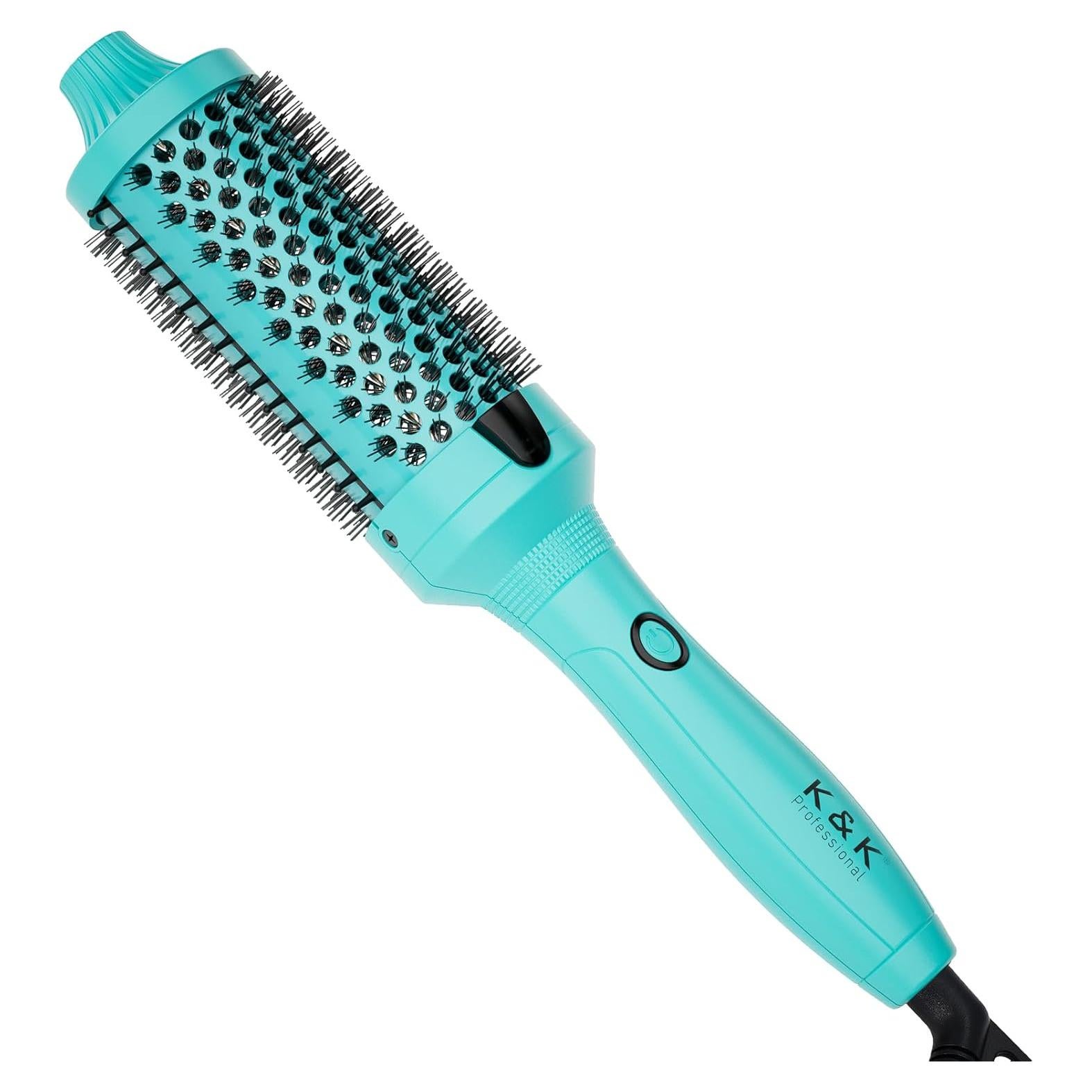 Cepillo Térmico K&K 1.75" Cerámica Iónica Verde Profesional