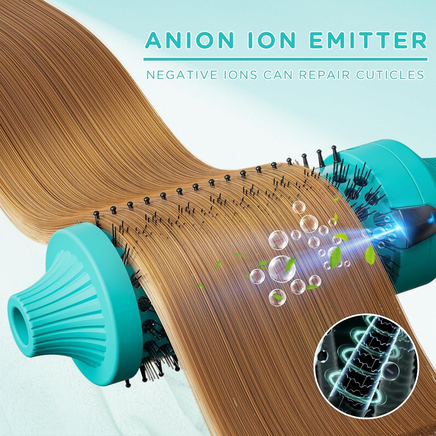 Cepillo Térmico K&K 1.75" Cerámica Iónica Verde Profesional