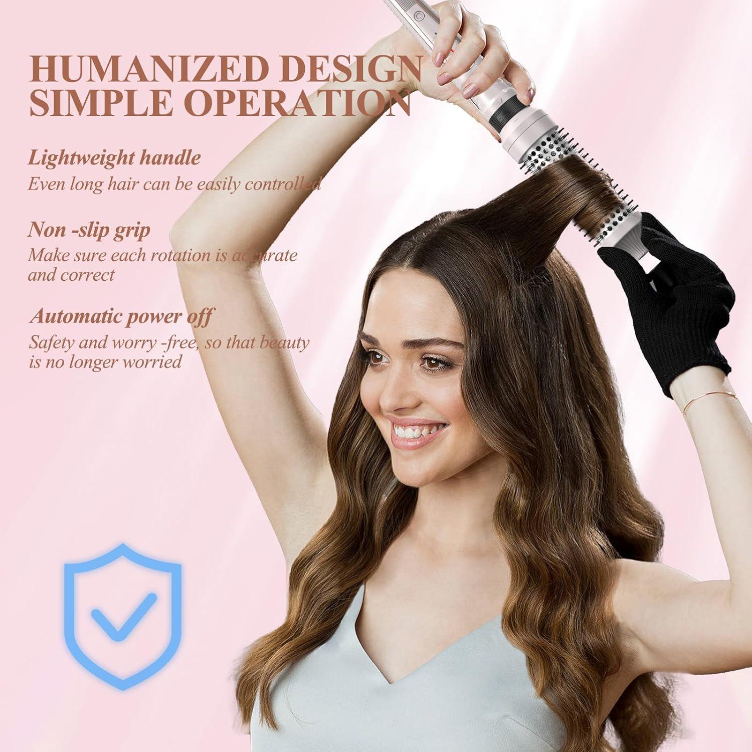 Cepillo Térmico 3 en 1 K&K con Calentamiento Rápido 30s