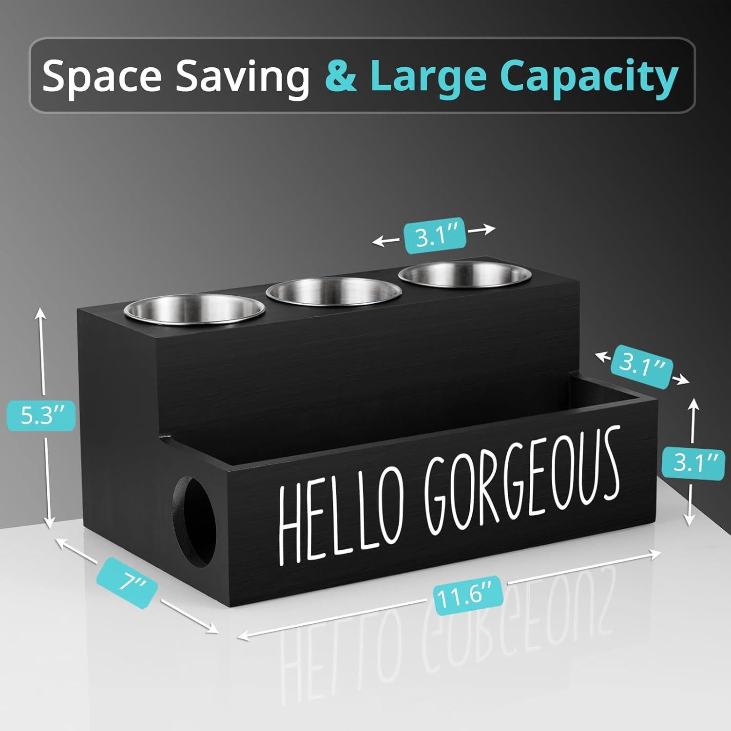 Organizador de Herramientas para Cabello Bivvclaz Negro 29.5x17.8 cm