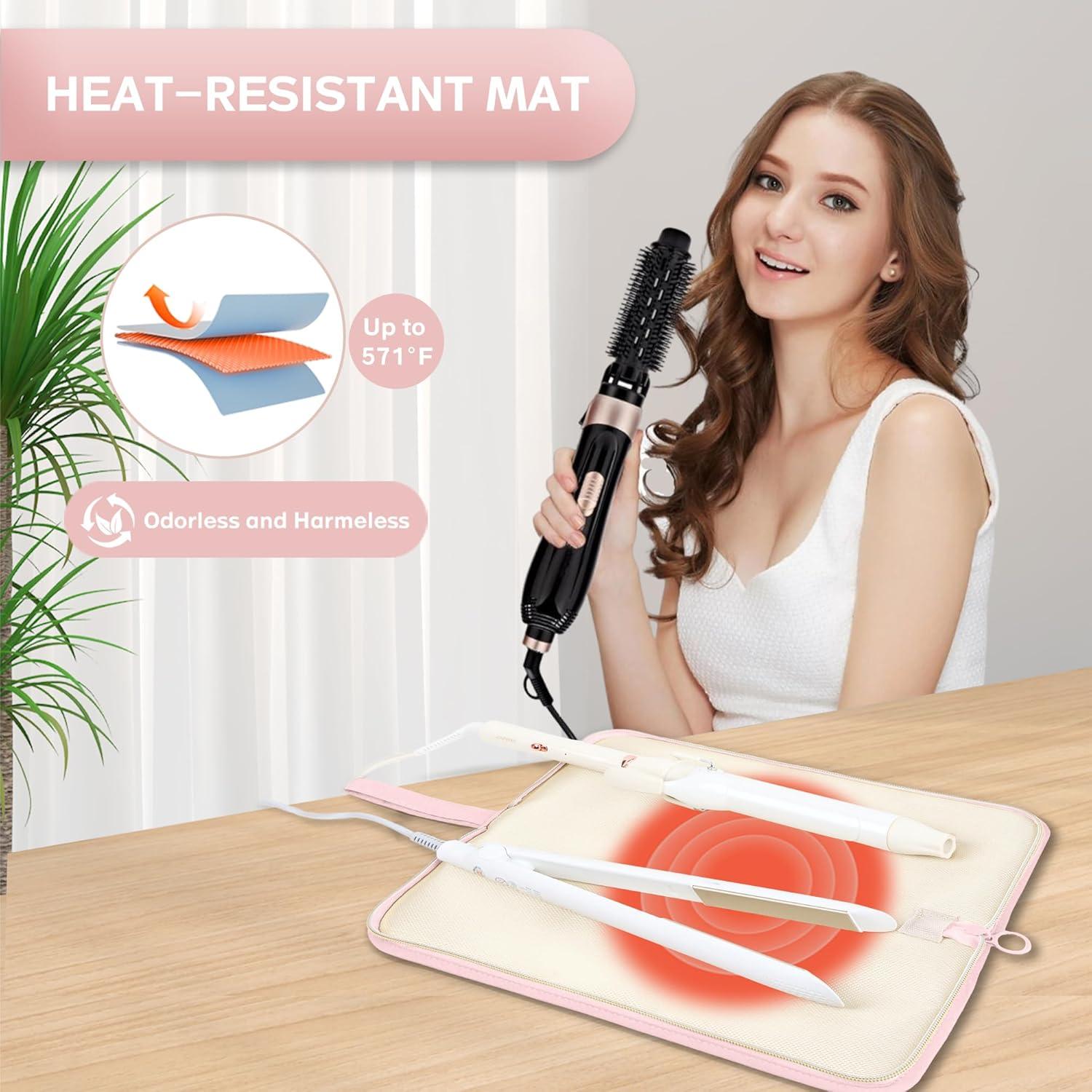 Organizador de Hot Tools Rosa para Herramientas de Cabello