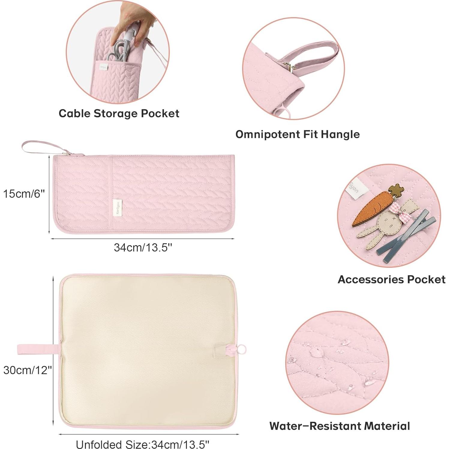 Organizador de Hot Tools Rosa para Herramientas de Cabello