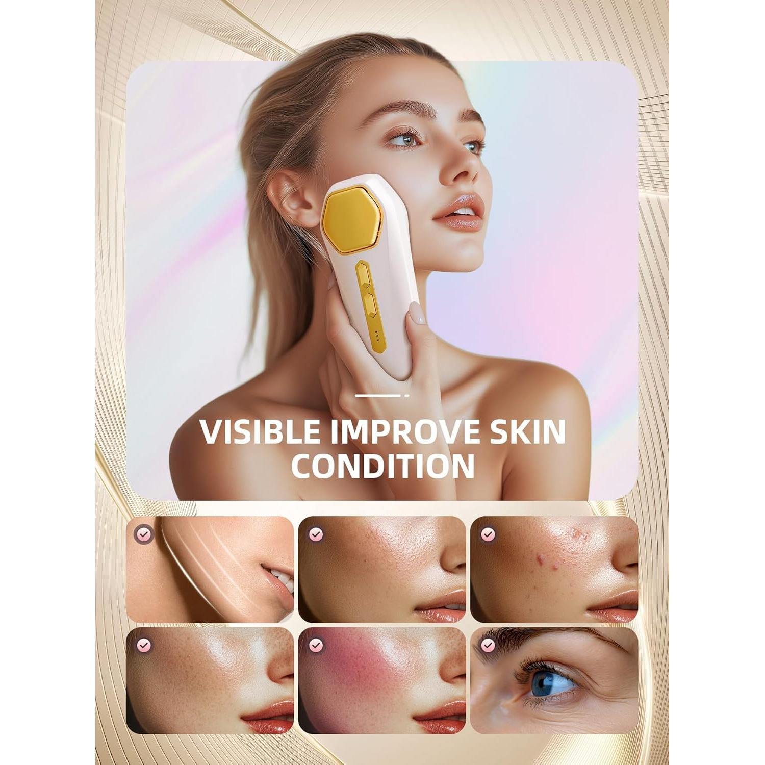 Masajeador Facial INTEO 2328 - Dispositivo de Belleza 3 Modos