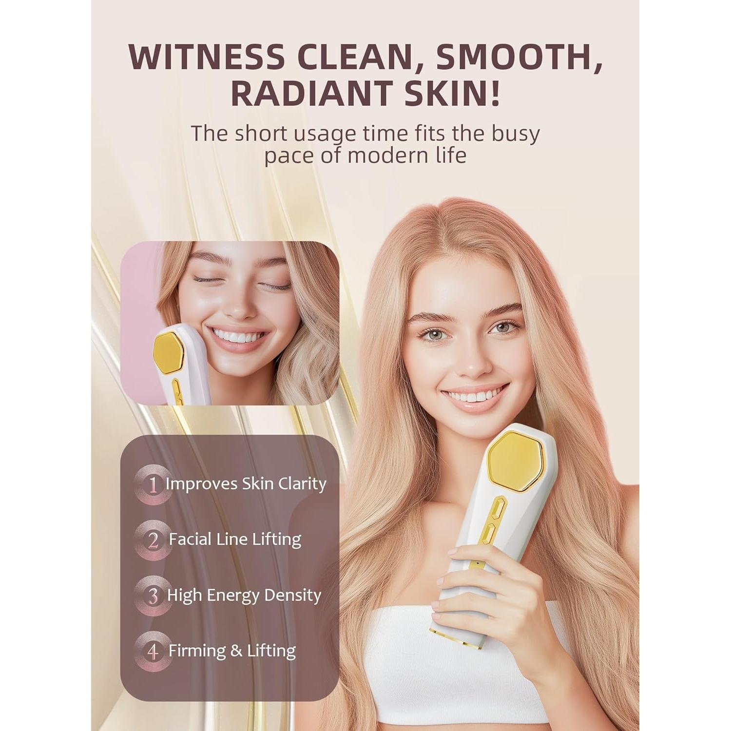 Masajeador Facial INTEO 2328 - Dispositivo de Belleza 3 Modos