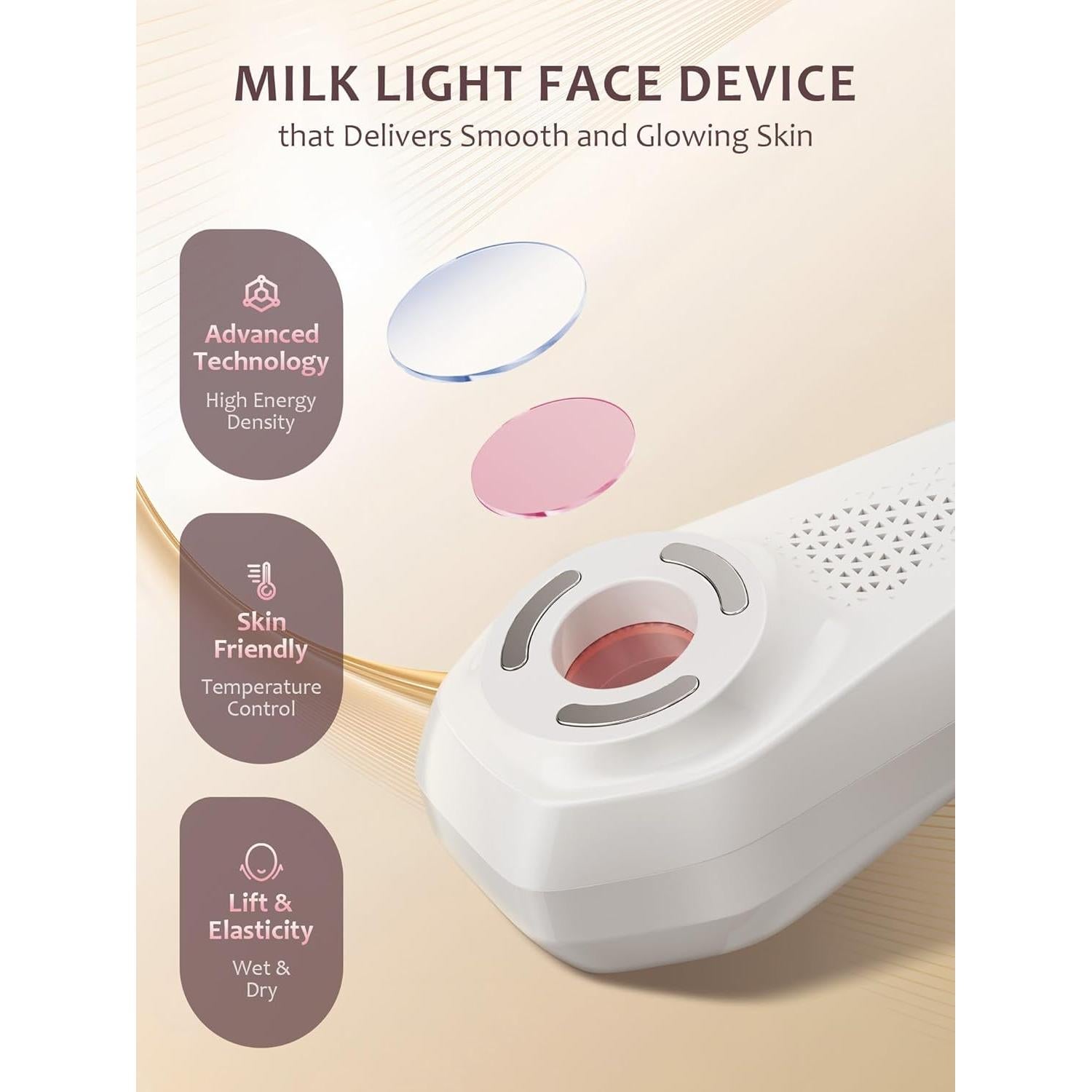 Masajeador Facial INTEO 2328 - Dispositivo de Belleza 3 Modos