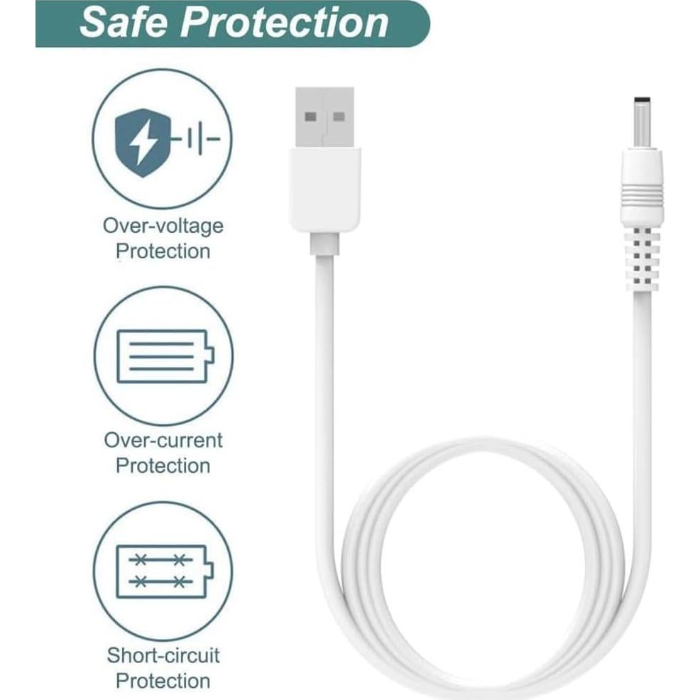 Cable de Carga USB E ECSEM para Limpiador Facial FOREO LUNA 2