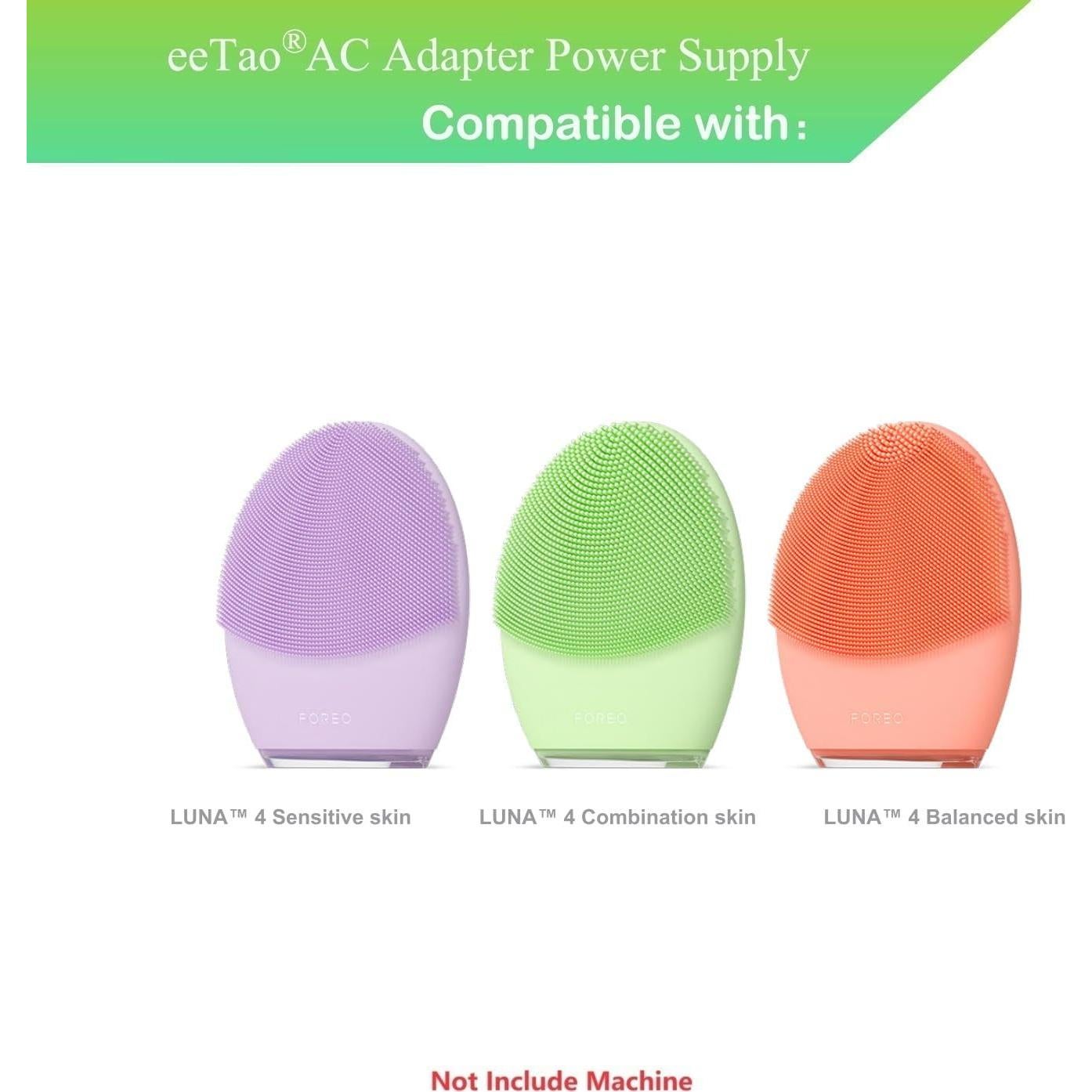 Cargador de Reemplazo 5V eeTao para Cepillo Facial FOREO Luna 4