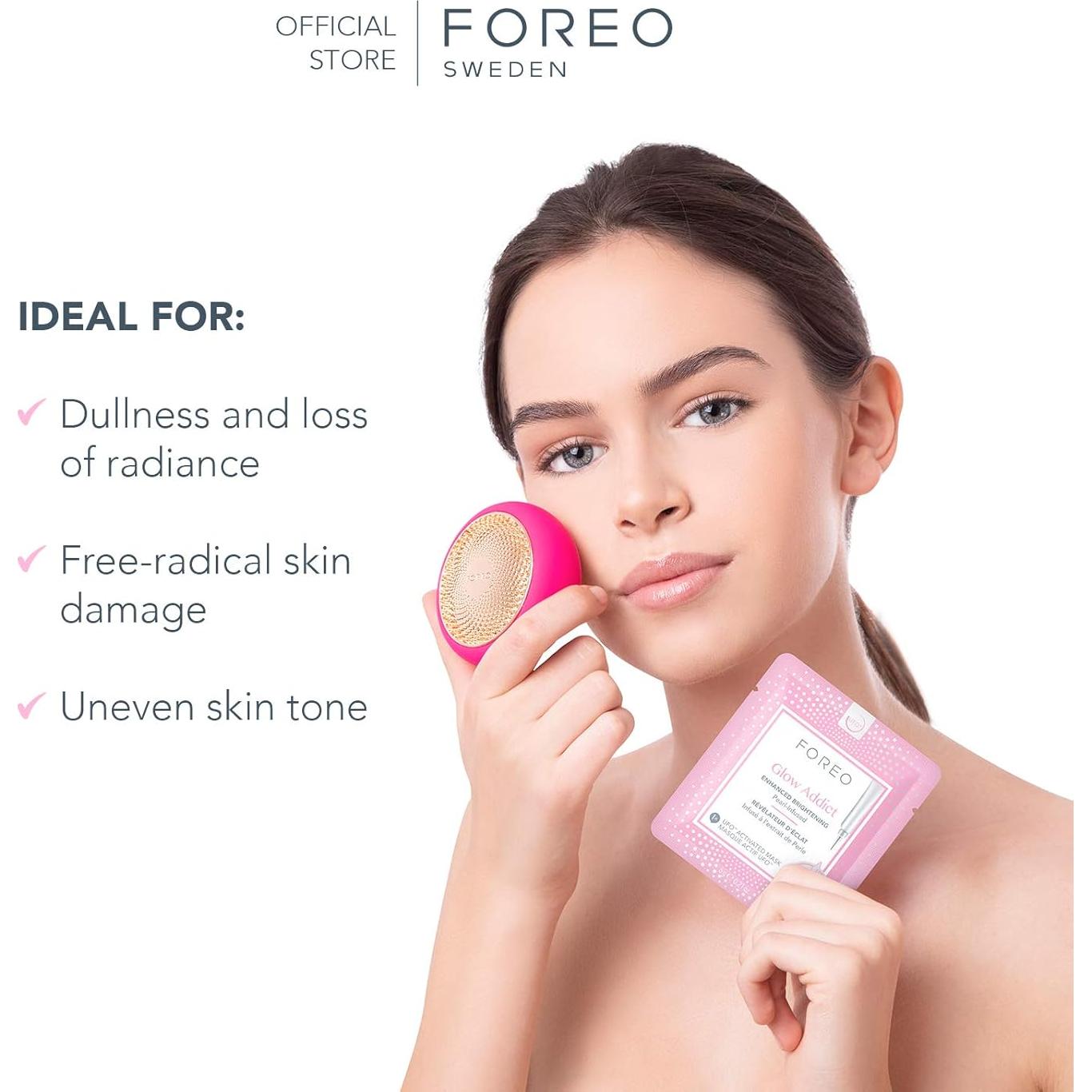 Máscara Facial Hidratante FOREO Glow Addict - 6 Piezas