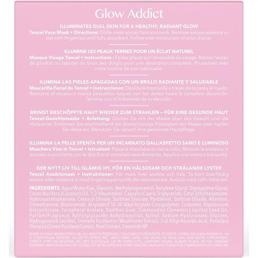 Máscara Facial Hidratante FOREO Glow Addict - 6 Piezas