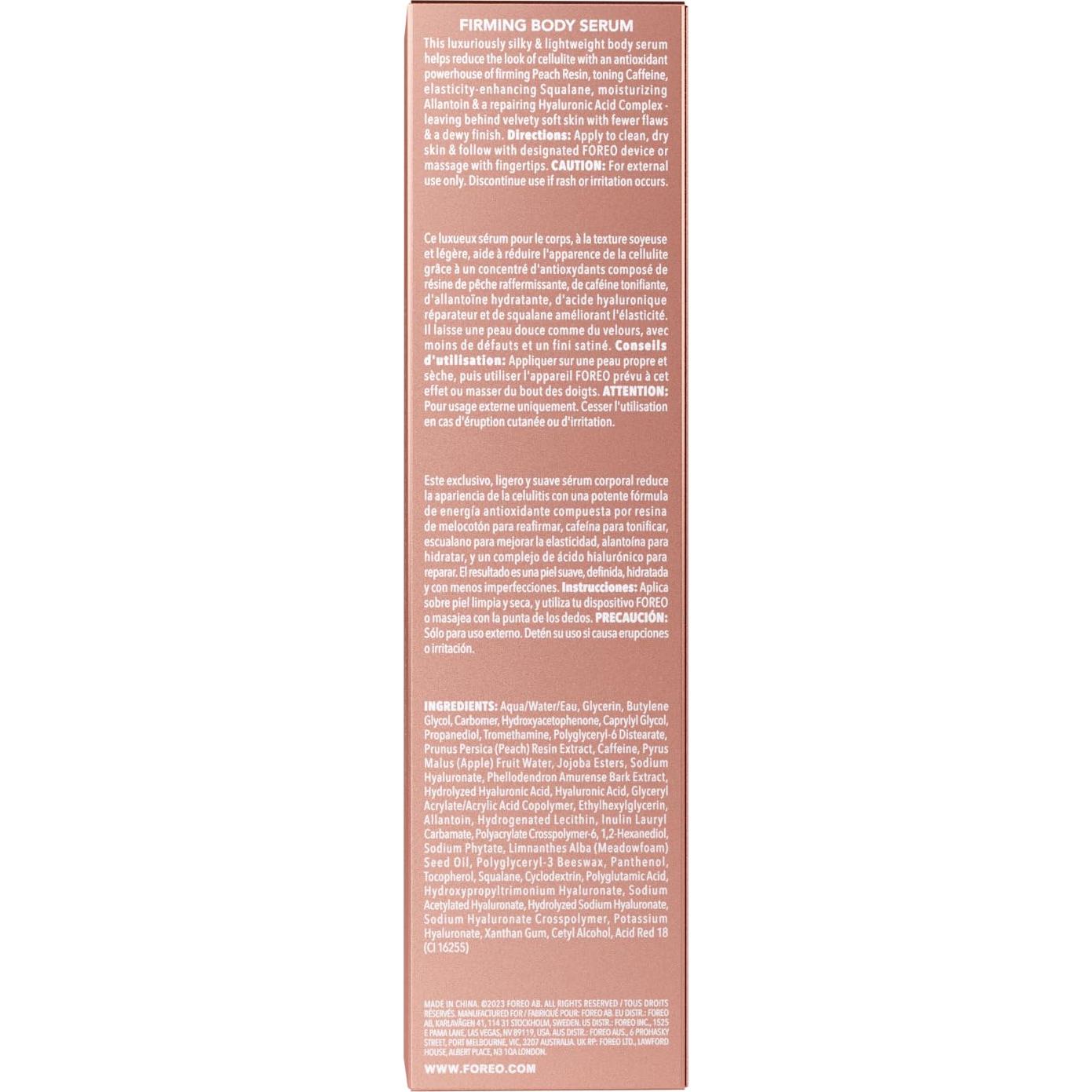 Suero Corporal Reafirmante FOREO SUPERCHARGED 100 ml - Anticelulitis y Ácido Hialurónico