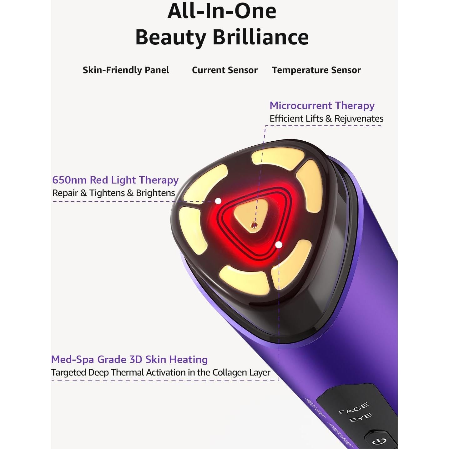 Dispositivo Facial VITALY Glow-Pro Antienvejecimiento 3 en 1