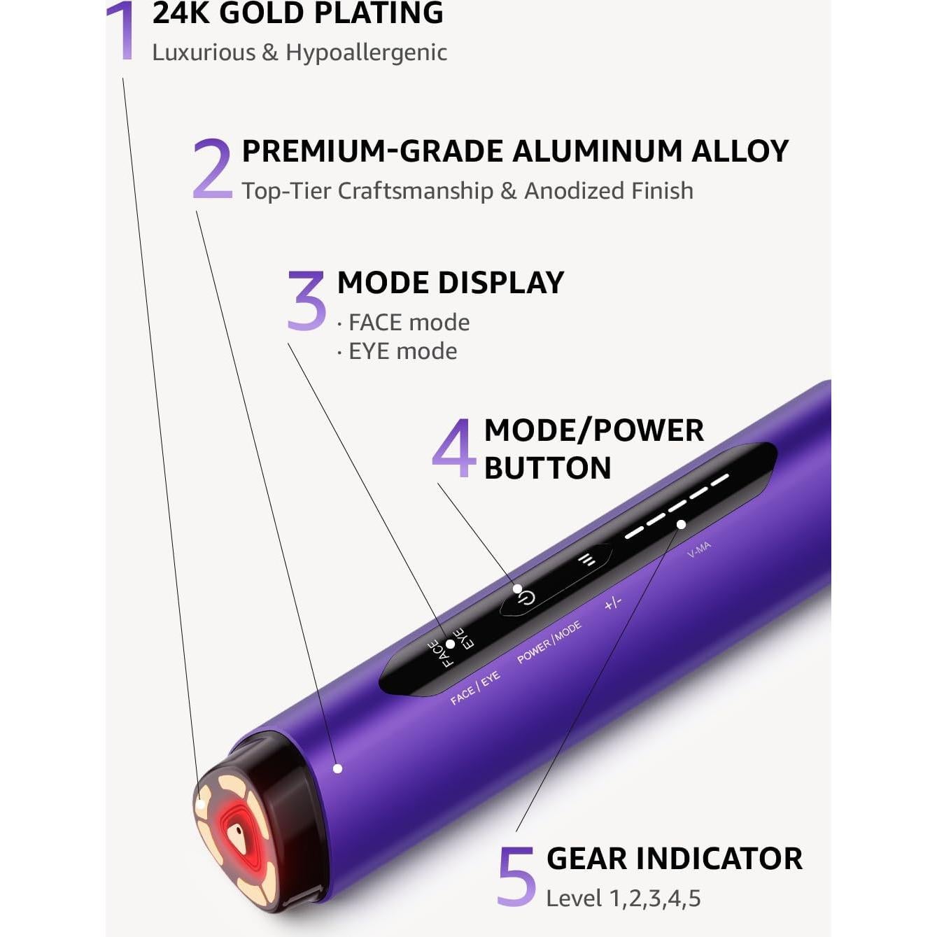 Dispositivo Facial VITALY Glow-Pro Antienvejecimiento 3 en 1