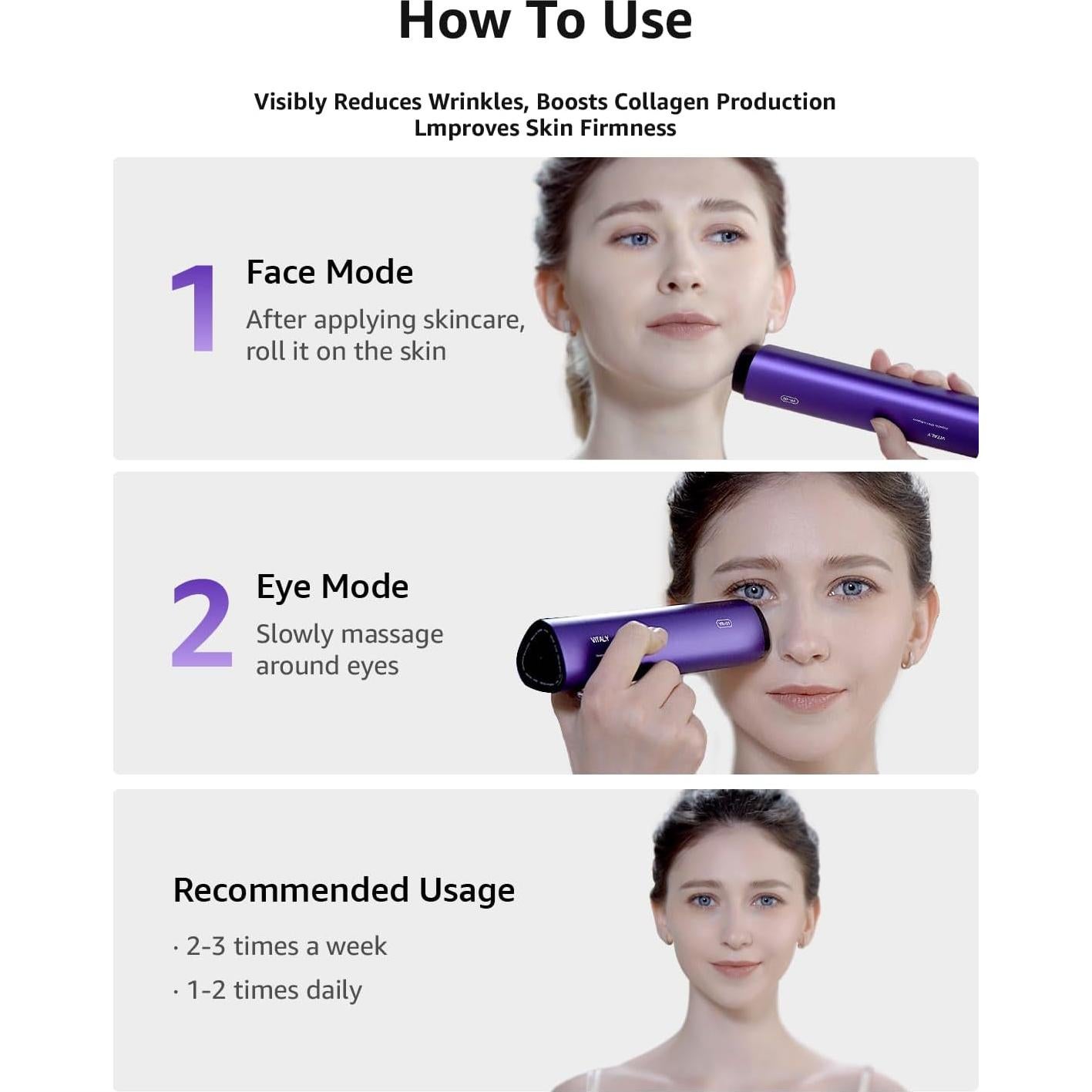 Dispositivo Facial VITALY Glow-Pro Antienvejecimiento 3 en 1