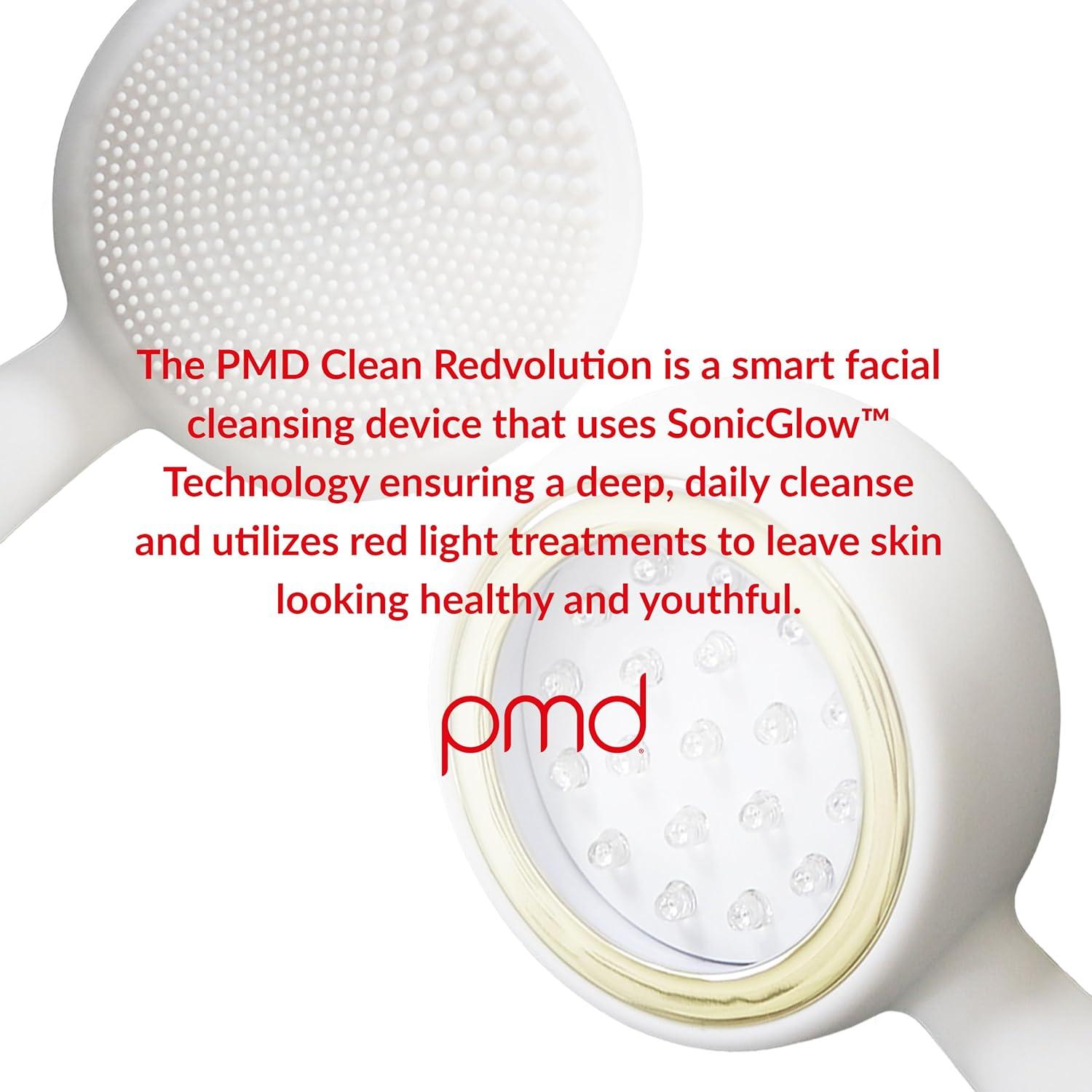 Dispositivo Facial PMD Beauty Redvolution - Cepillo Silicona y Luz Roja