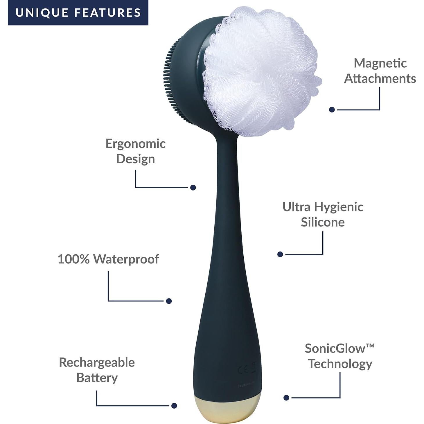 Dispositivo de limpieza corporal PMD Clean Body - Marino - SonicGlow