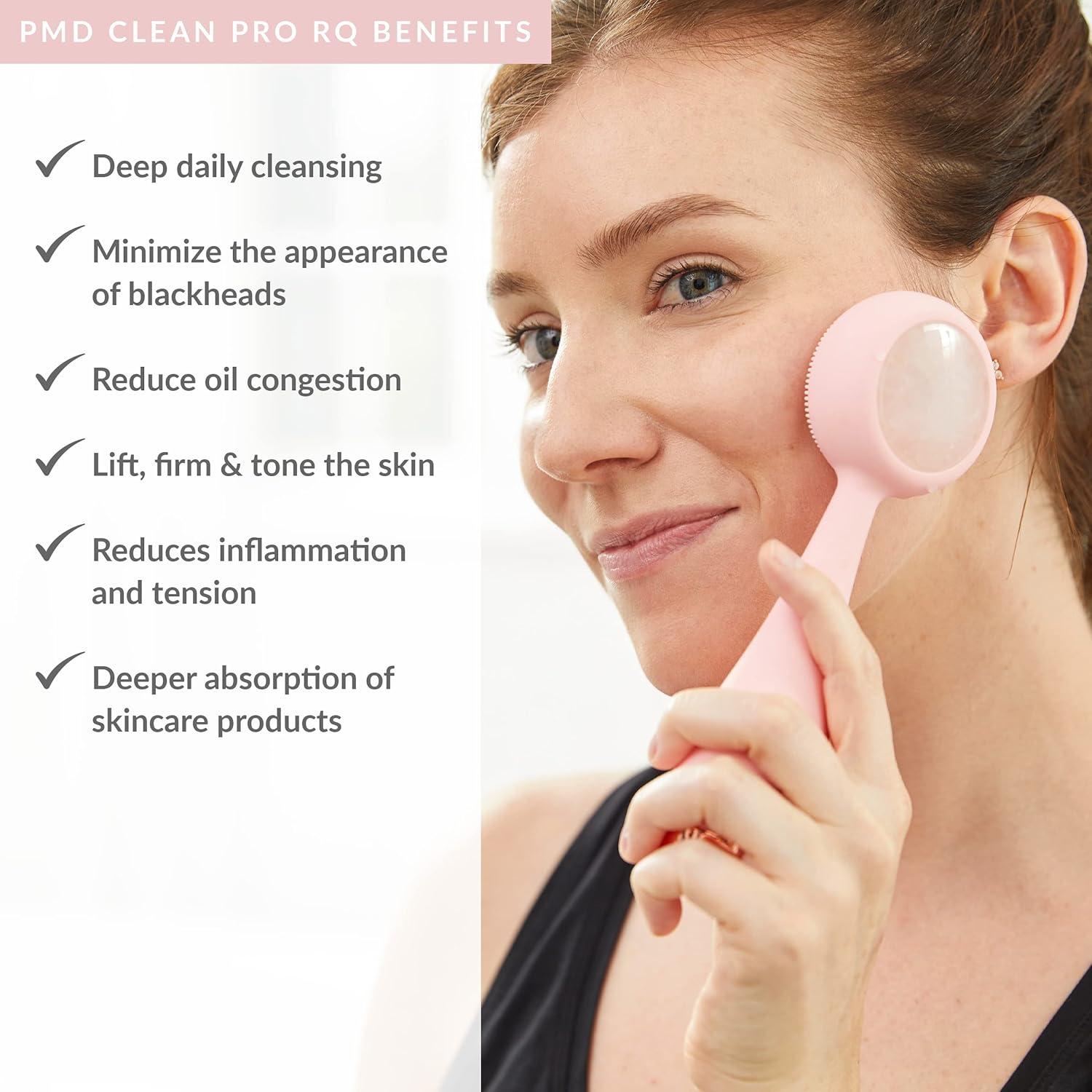 Dispositivo de Limpieza Facial PMD Clean Pro RQ con Cuarzo Rosa