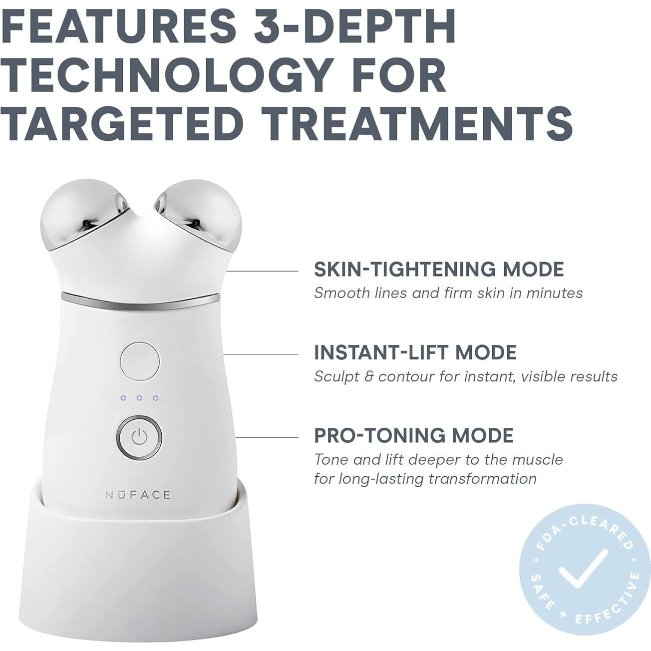 Dispositivo Facial Microcorriente NuFACE TRINITY+ Rosa Arenosa