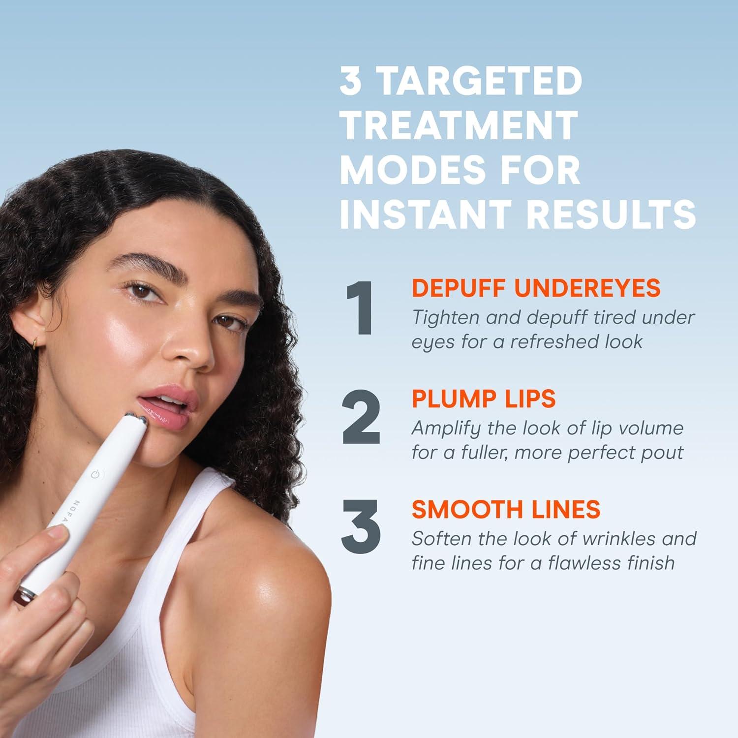 Dispositivo Facial Microcurrent NuFACE FIX Microwand - Aumento de Labios y Tratamiento para Ojos