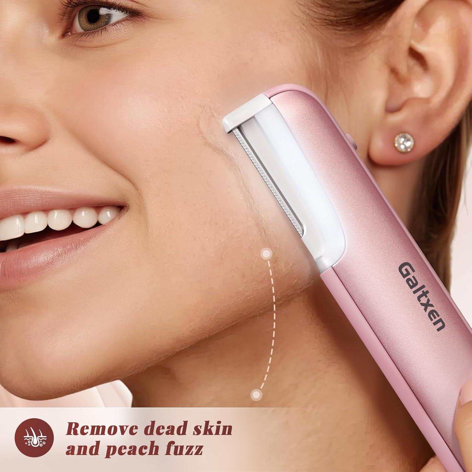 Herramienta de Dermaplaning Galtxen Rosa - Exfoliación Facial y Vello