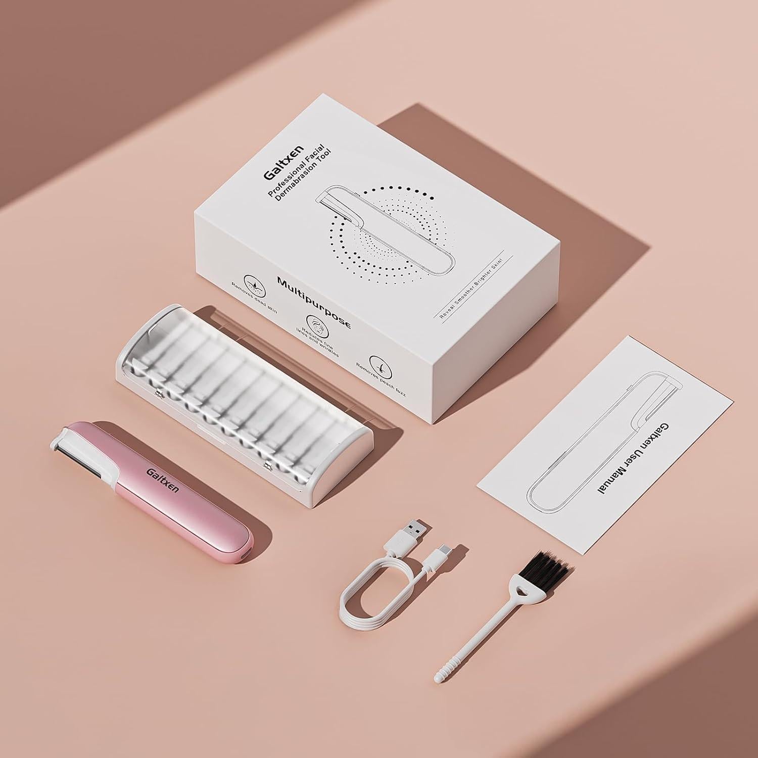 Herramienta de Dermaplaning Galtxen Rosa - Exfoliación Facial y Vello