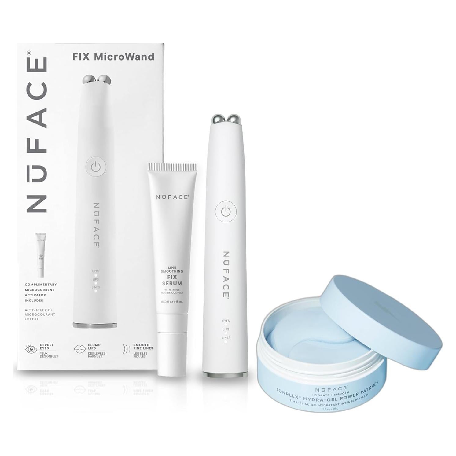 Paquete Power Move NuFACE - Dispositivo FIX y Parches Hydra-Gel