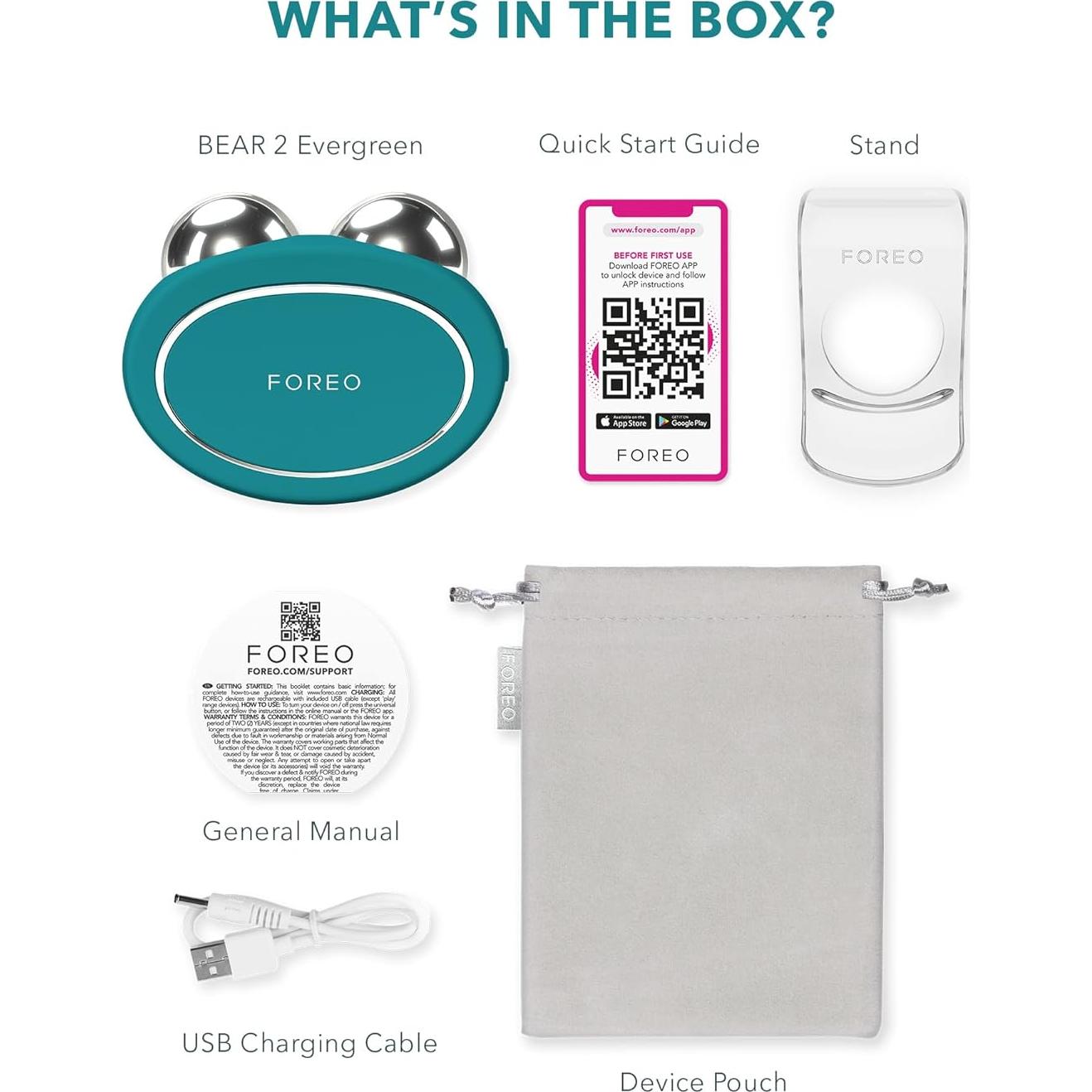 Dispositivo Facial Microcorriente FOREO Bear 2 - Tonificación y Lifting