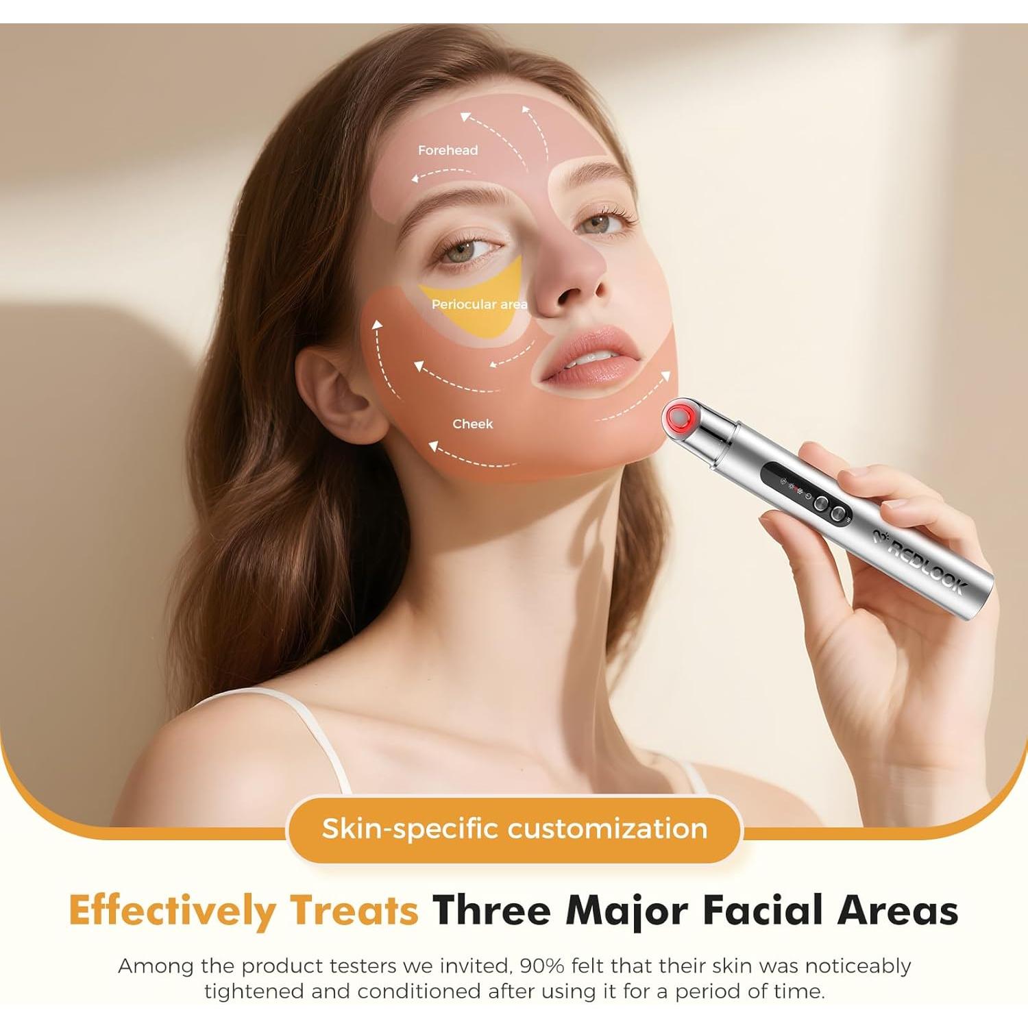 Varita Desinflamante REDLOOK Plata - Rodillo Facial Frío y Caliente