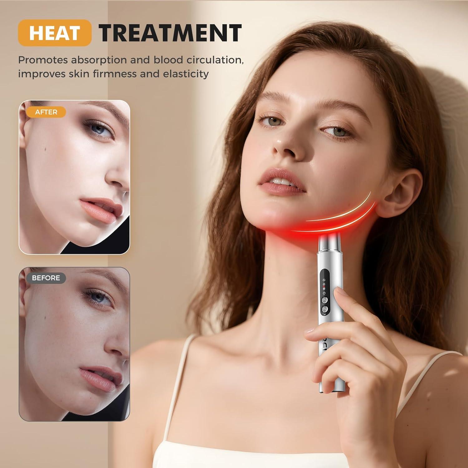 Varita Desinflamante REDLOOK Plata - Rodillo Facial Frío y Caliente