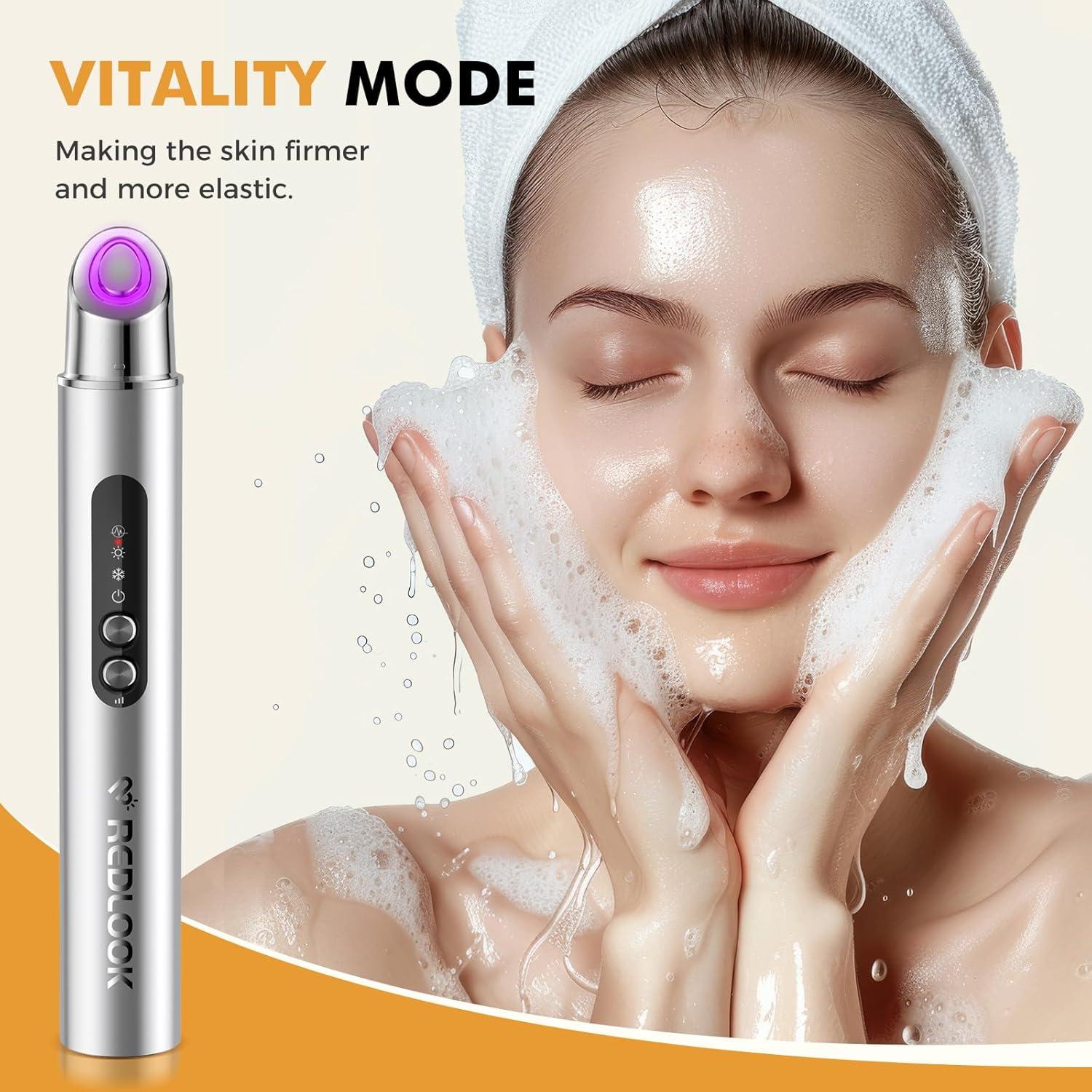 Varita Desinflamante REDLOOK Plata - Rodillo Facial Frío y Caliente