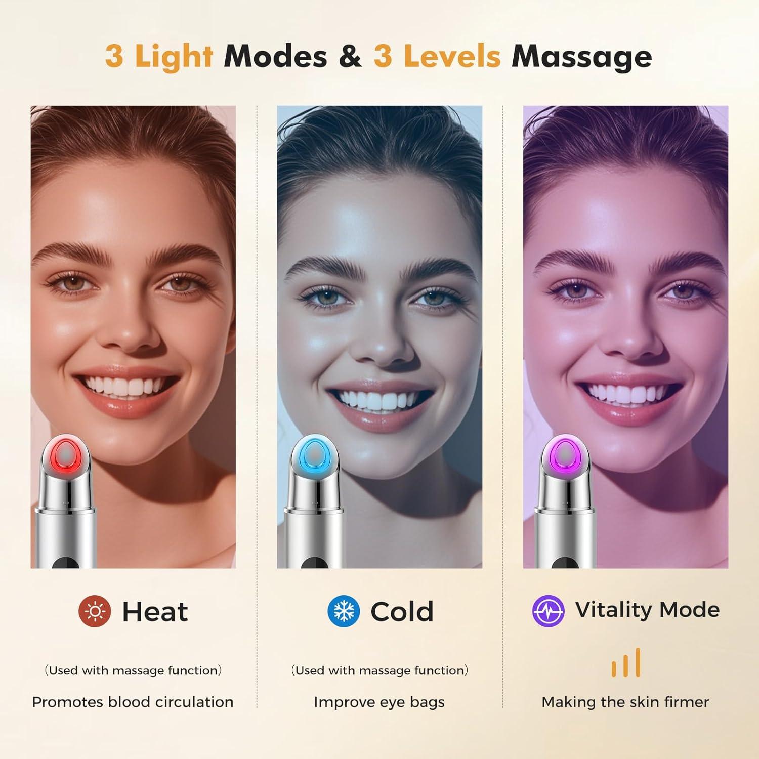 Varita Desinflamante REDLOOK Plata - Rodillo Facial Frío y Caliente