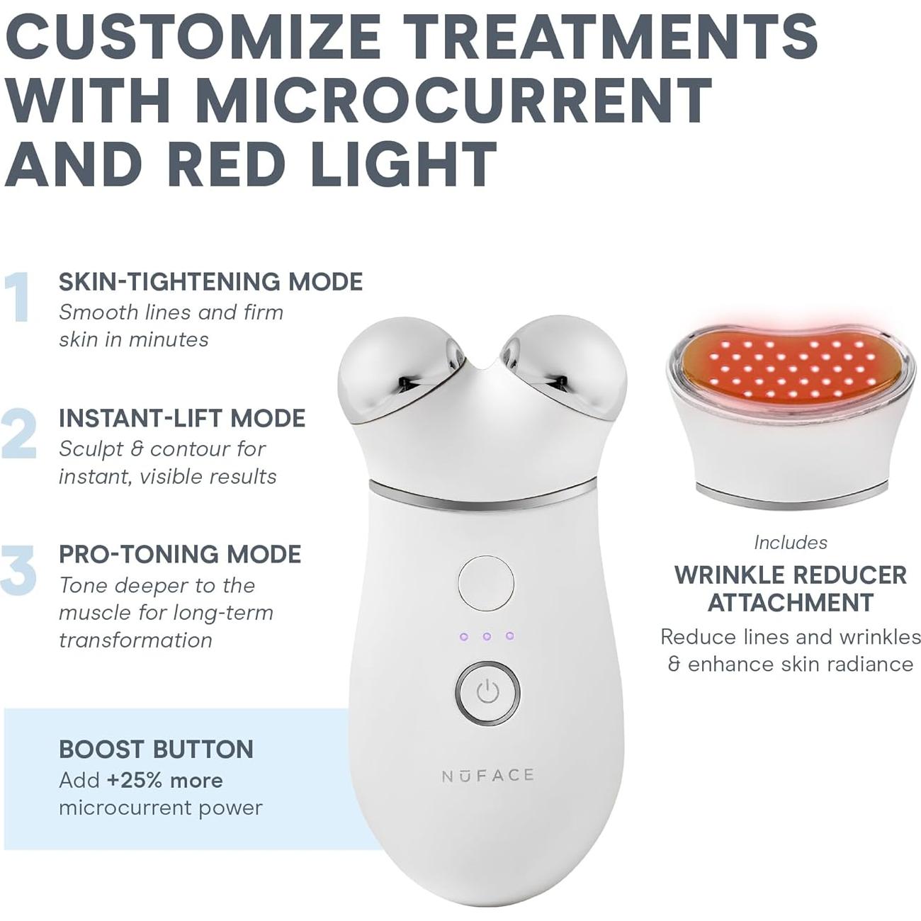 Dispositivo Facial Microcorriente NuFACE TRINITY+ con Luz Roja
