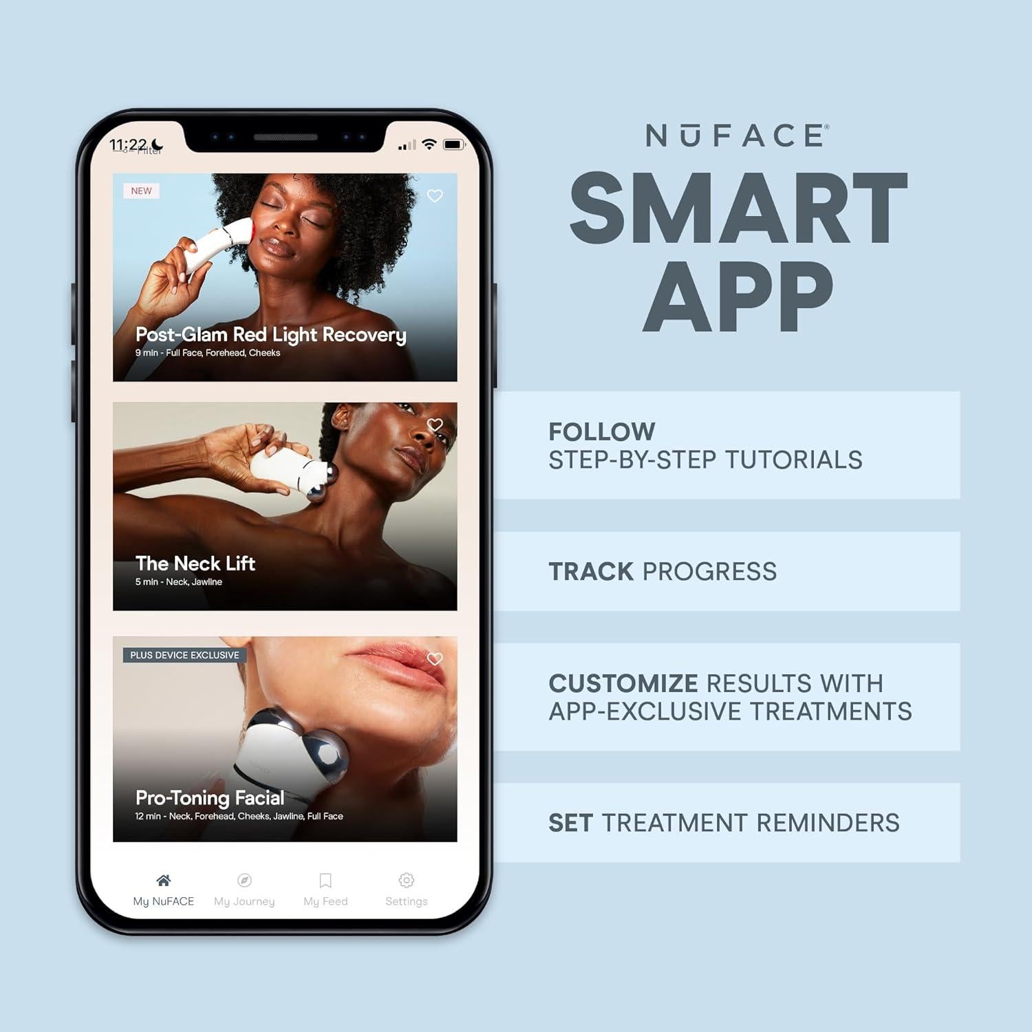 Dispositivo Facial Microcorriente NuFACE TRINITY+ con Luz Roja