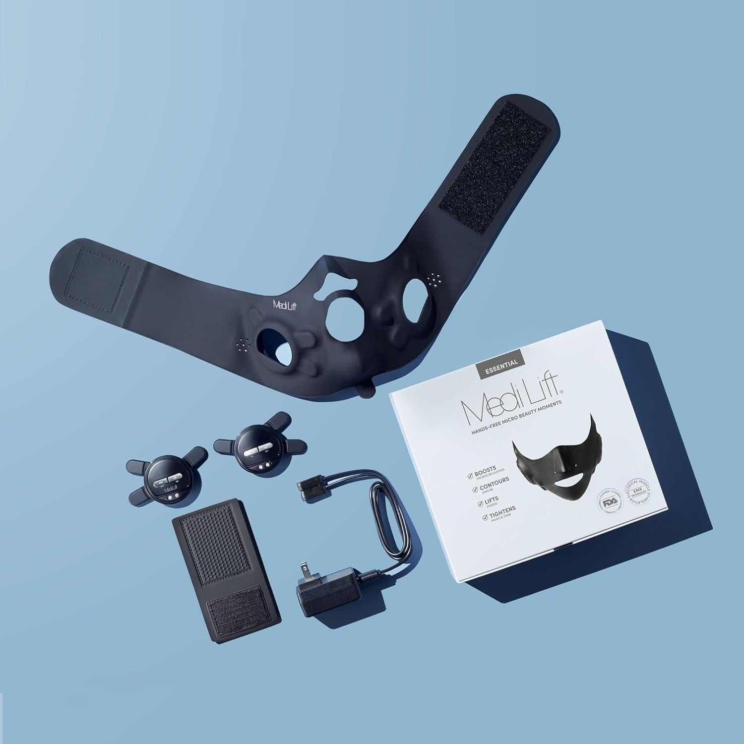 Máscara Facial Tonificadora Medi Lift EMS - Sin Manos, FDA