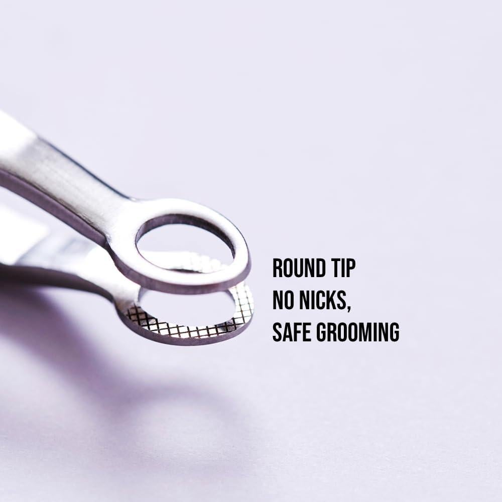 Pinzas de Punta Redonda RING CLIPPER Acero Inoxidable 18g