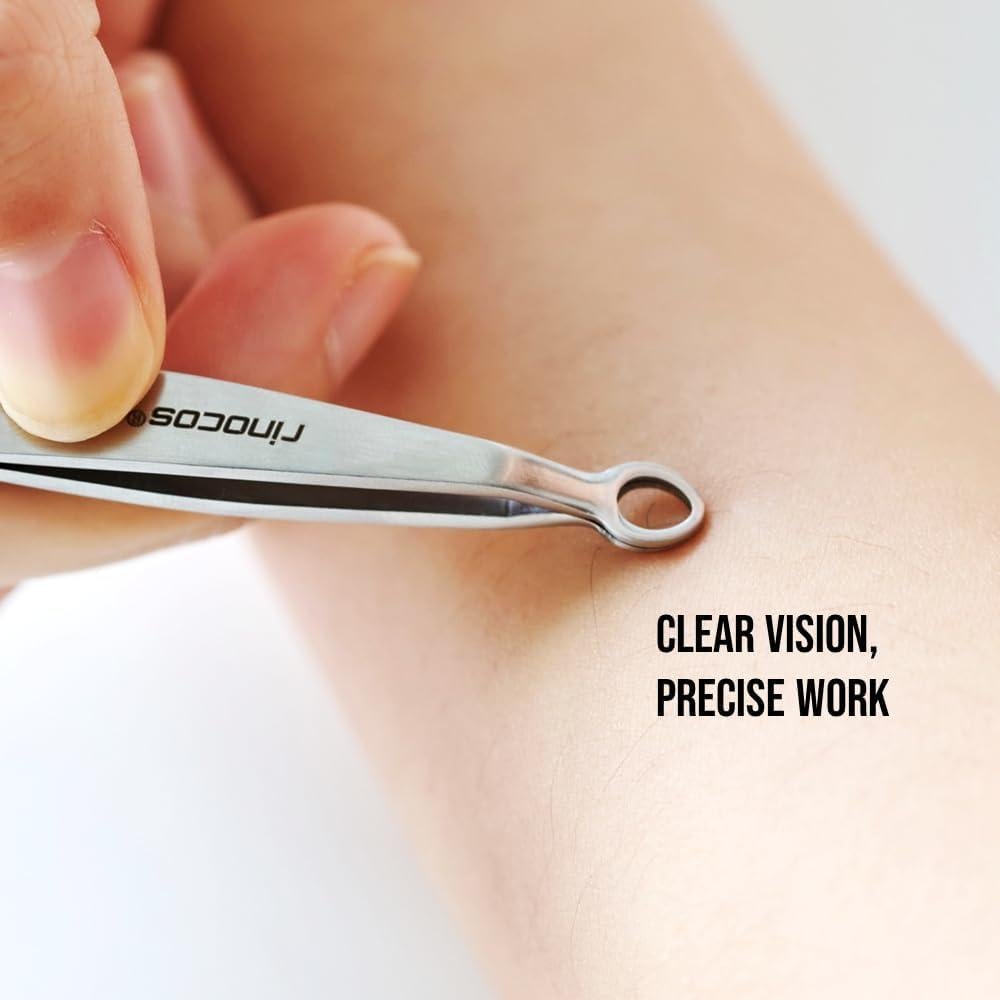 Pinzas de Punta Redonda RING CLIPPER Acero Inoxidable 18g