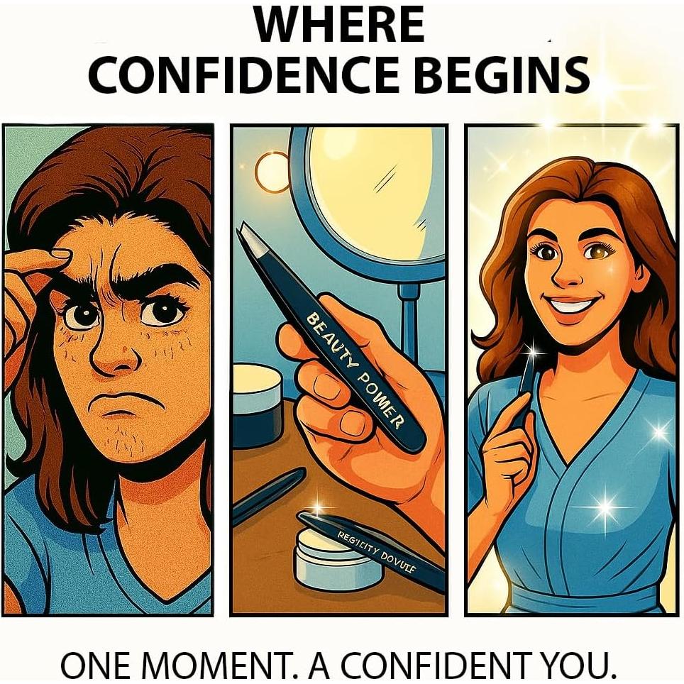 Pinzas de Cejas Beauty Power - Punta Inclinada, Acero Inoxidable, Rosa