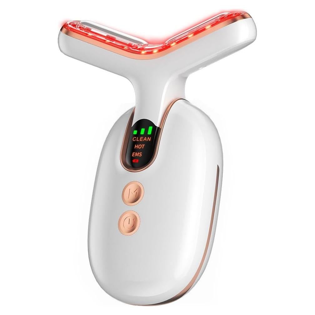 Masajeador Facial LED NUAKENE AM-810W 3 Modos Luz y Calor