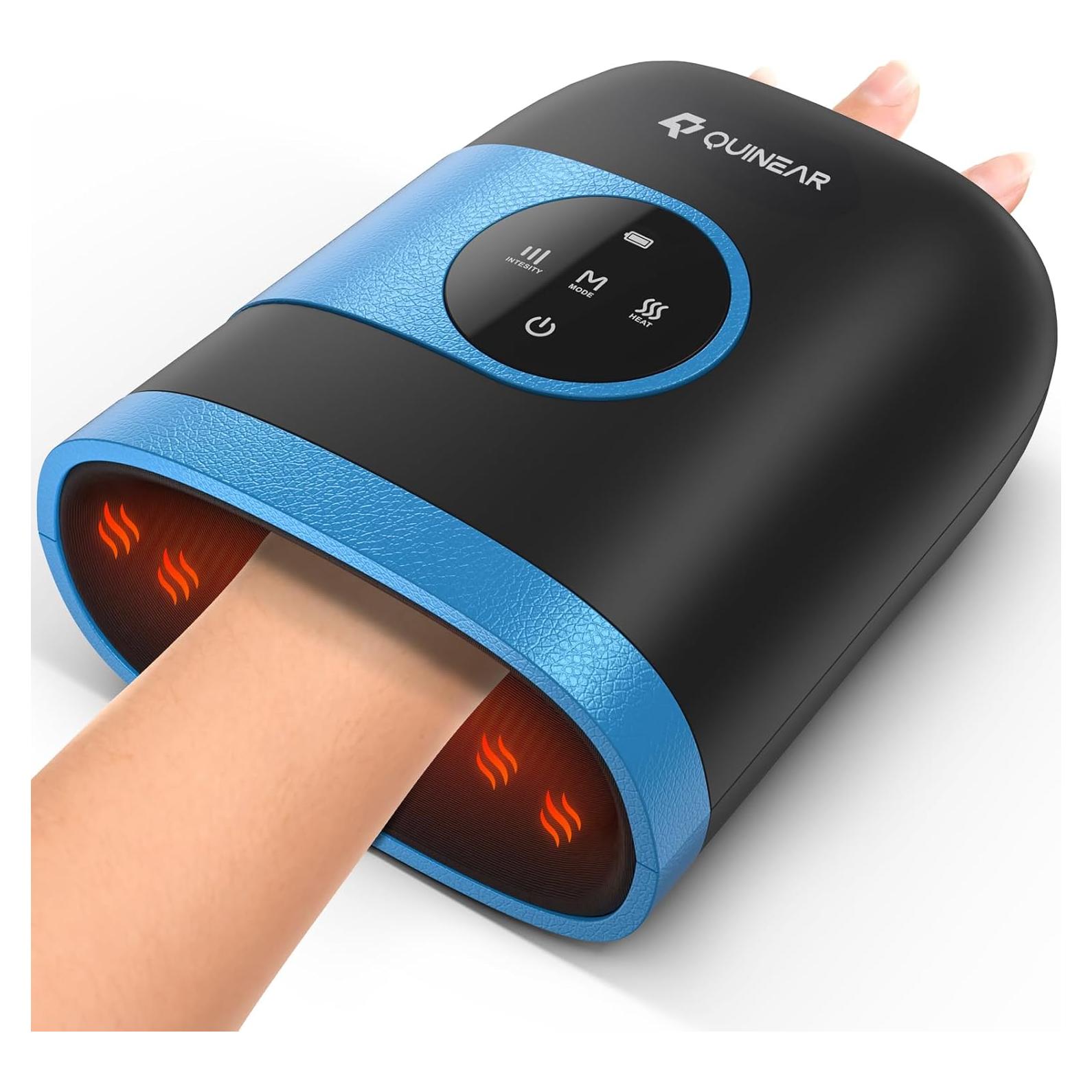 Masajeador de Mano Inalámbrico QUINEAR con Calor y Compresión